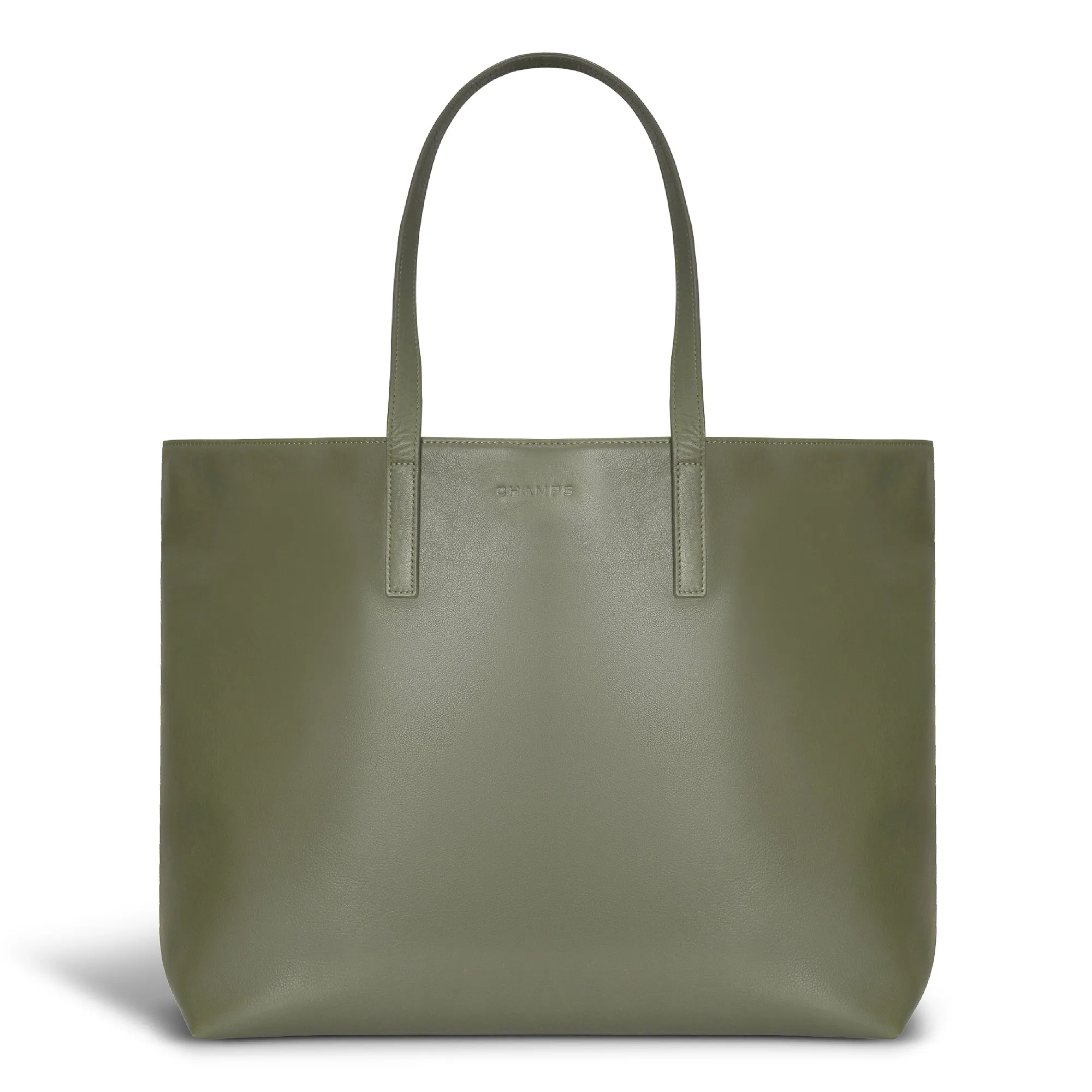 Onyx / Leather Open Tote *Drop Ship*