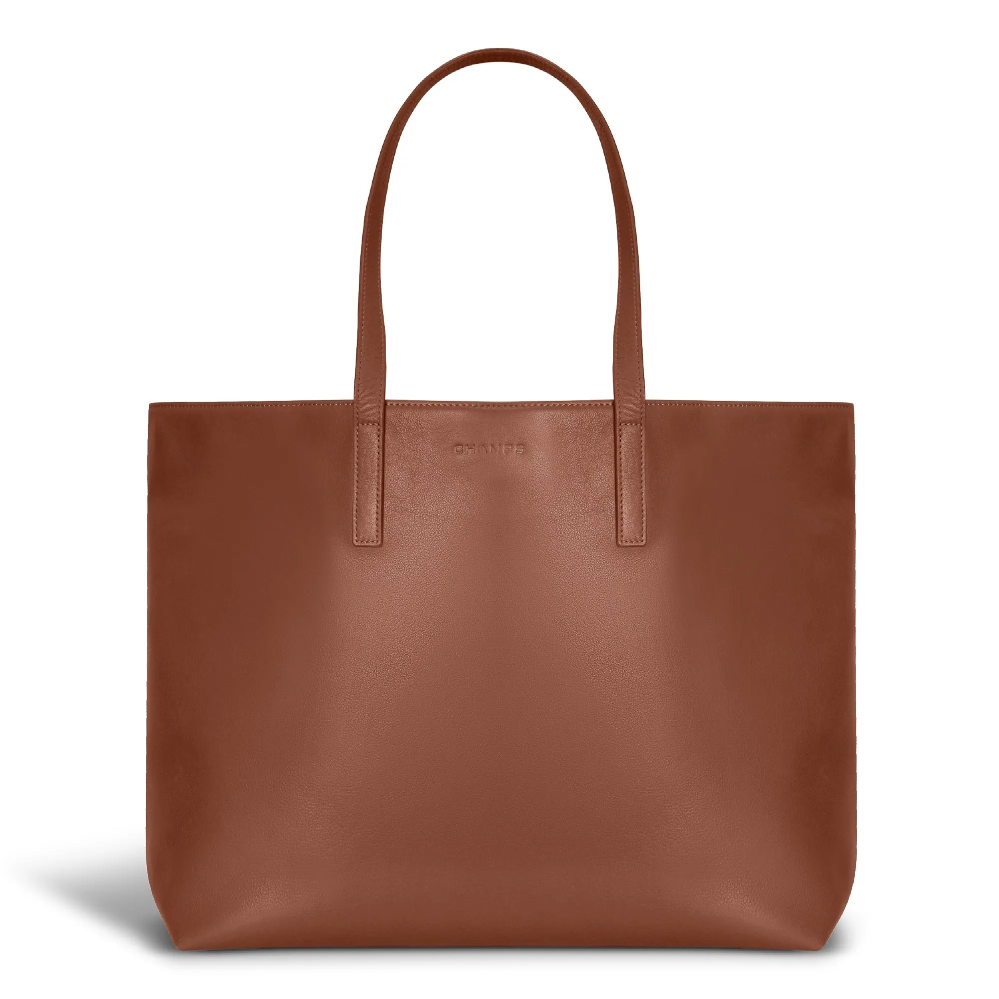 Onyx / Leather Open Tote *Drop Ship*