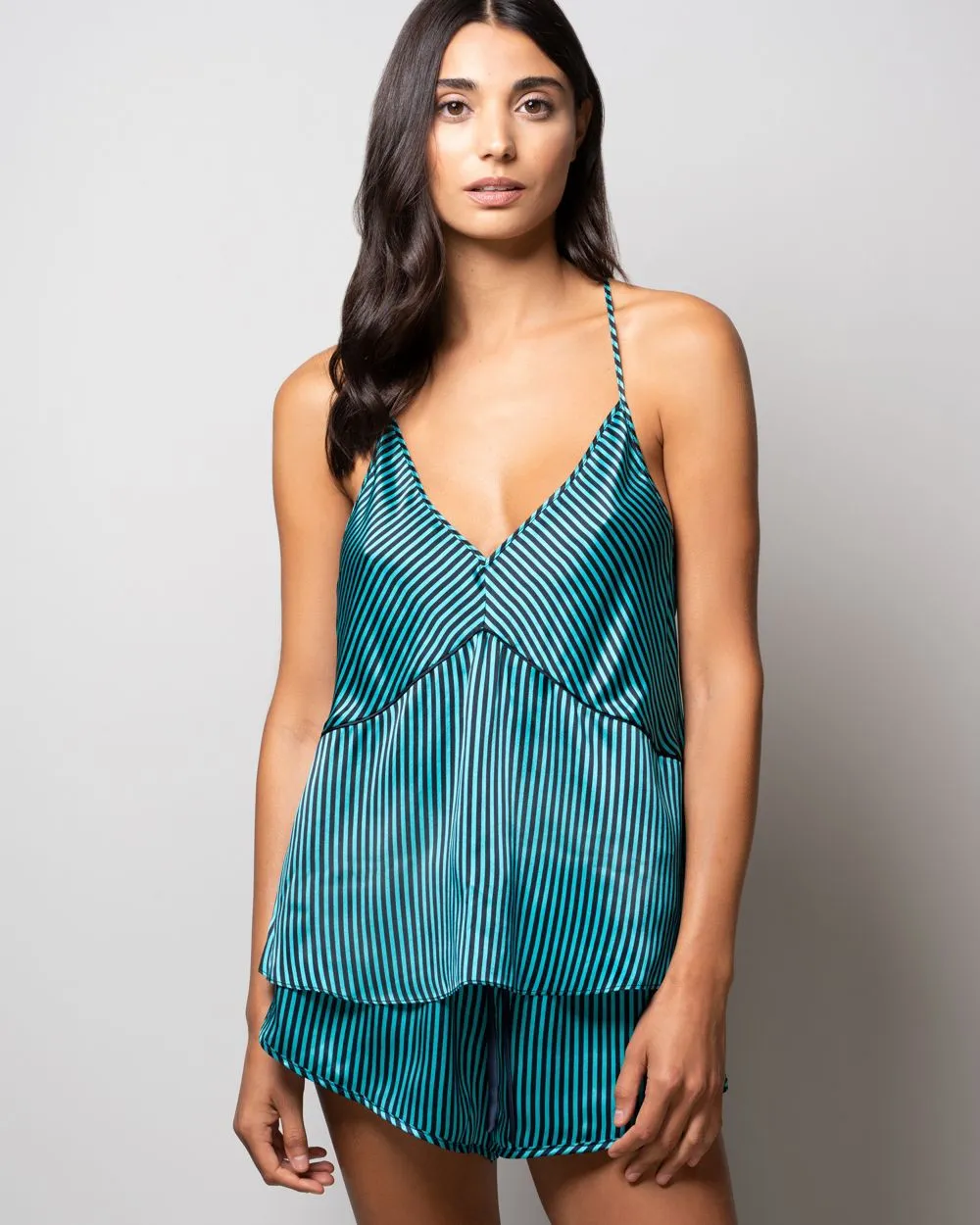 Pacific Stripe Cross Back Cami