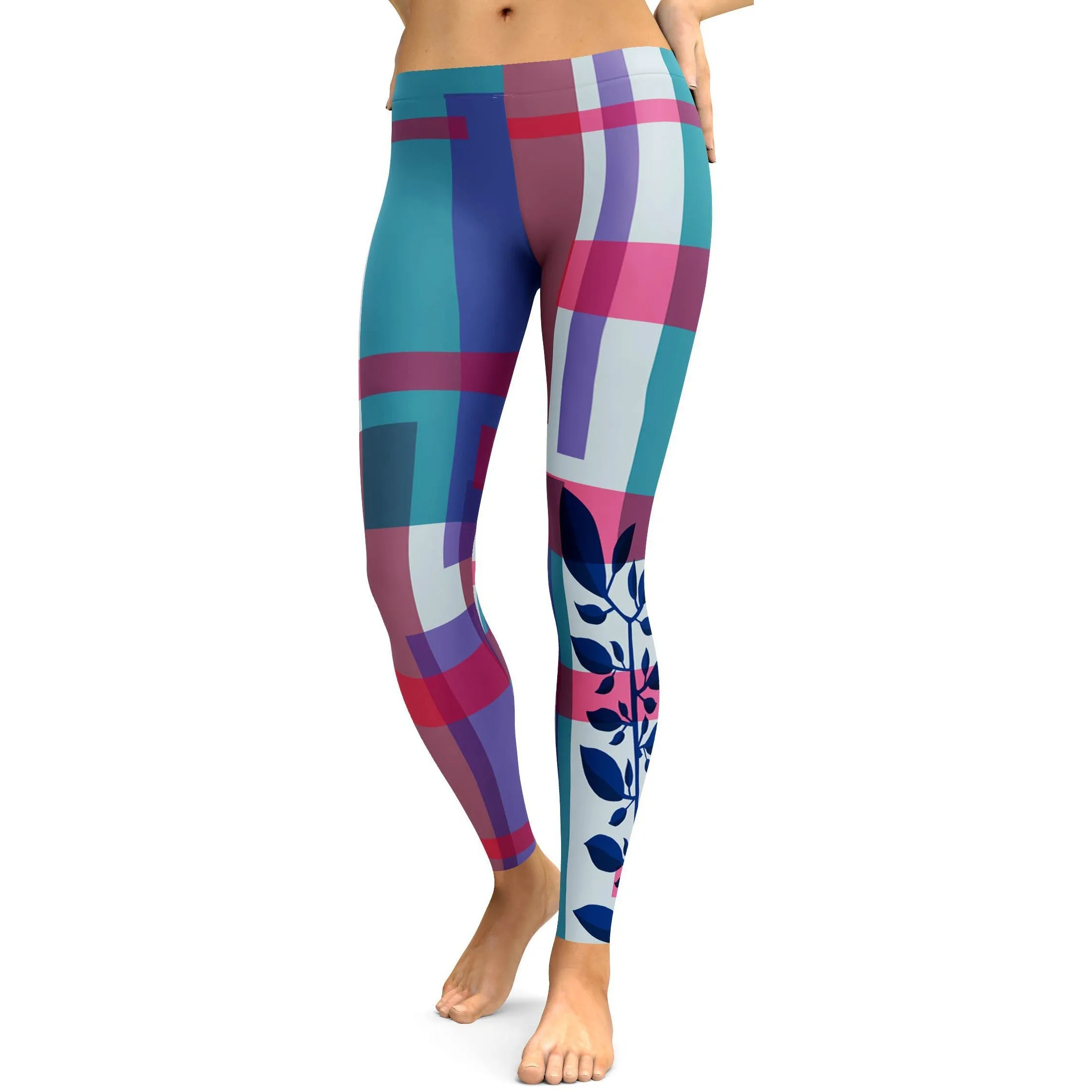Pastel Color Block Leggings