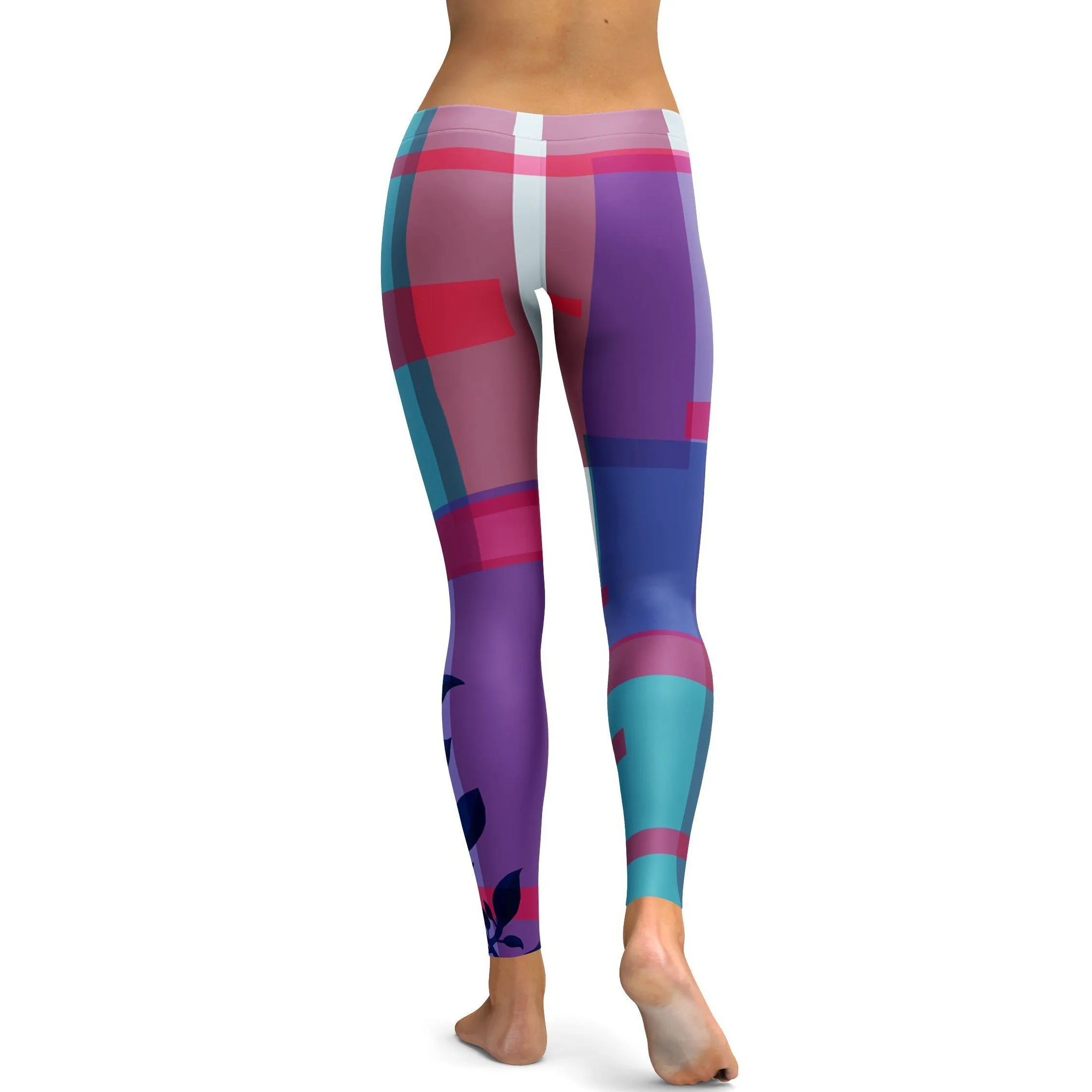 Pastel Color Block Leggings