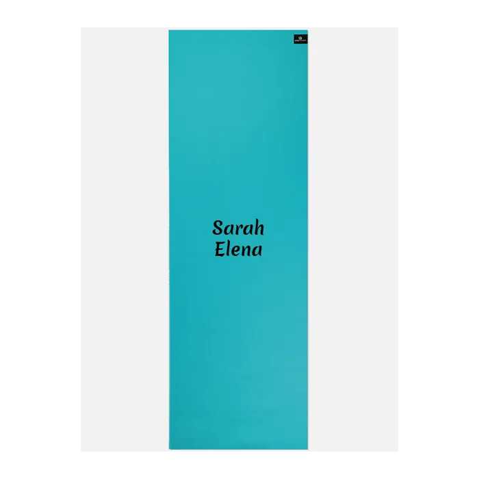 Personalised Yoga Mat 6mm With Custom Design - Turquoise