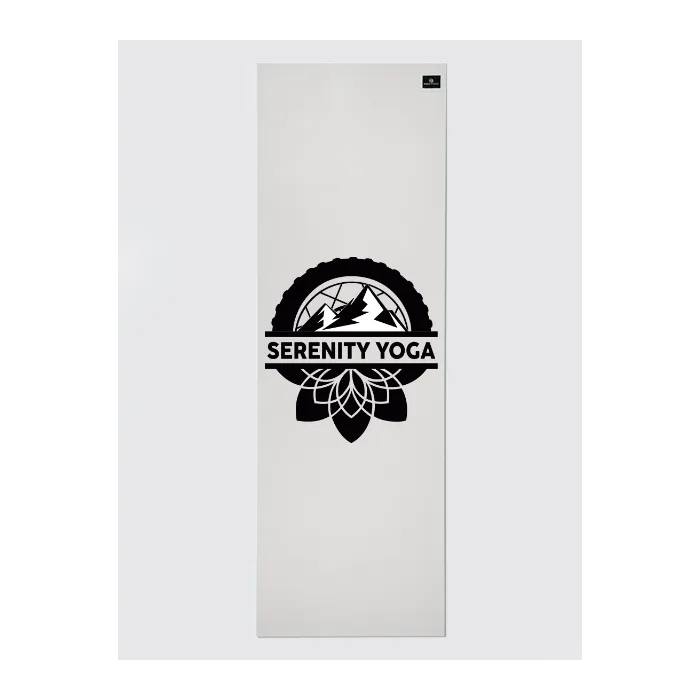 Personalised Yoga Mat 6mm With Custom Design - White