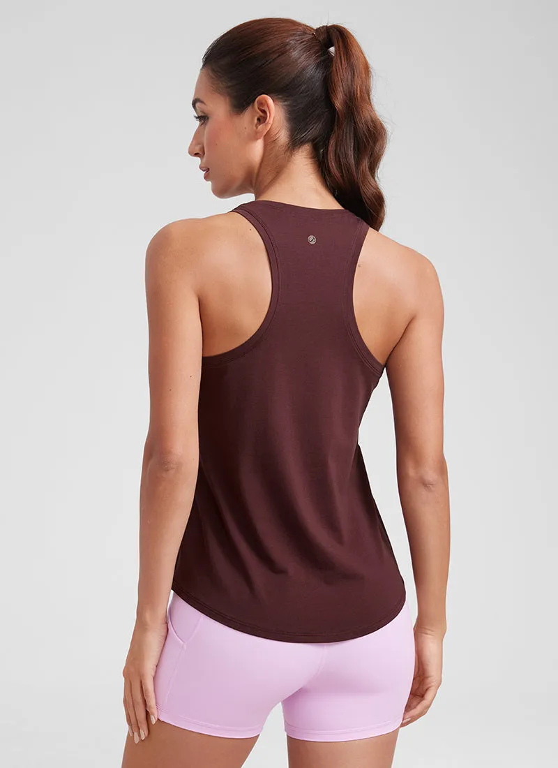 Pima Cotton Hip-Length Tank Racerback
