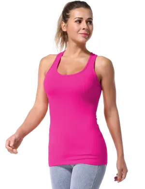 Racerback Athletic Tank Tops magenta_Golf