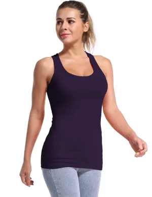 Racerback Athletic Tank Tops midnightblue_Biking