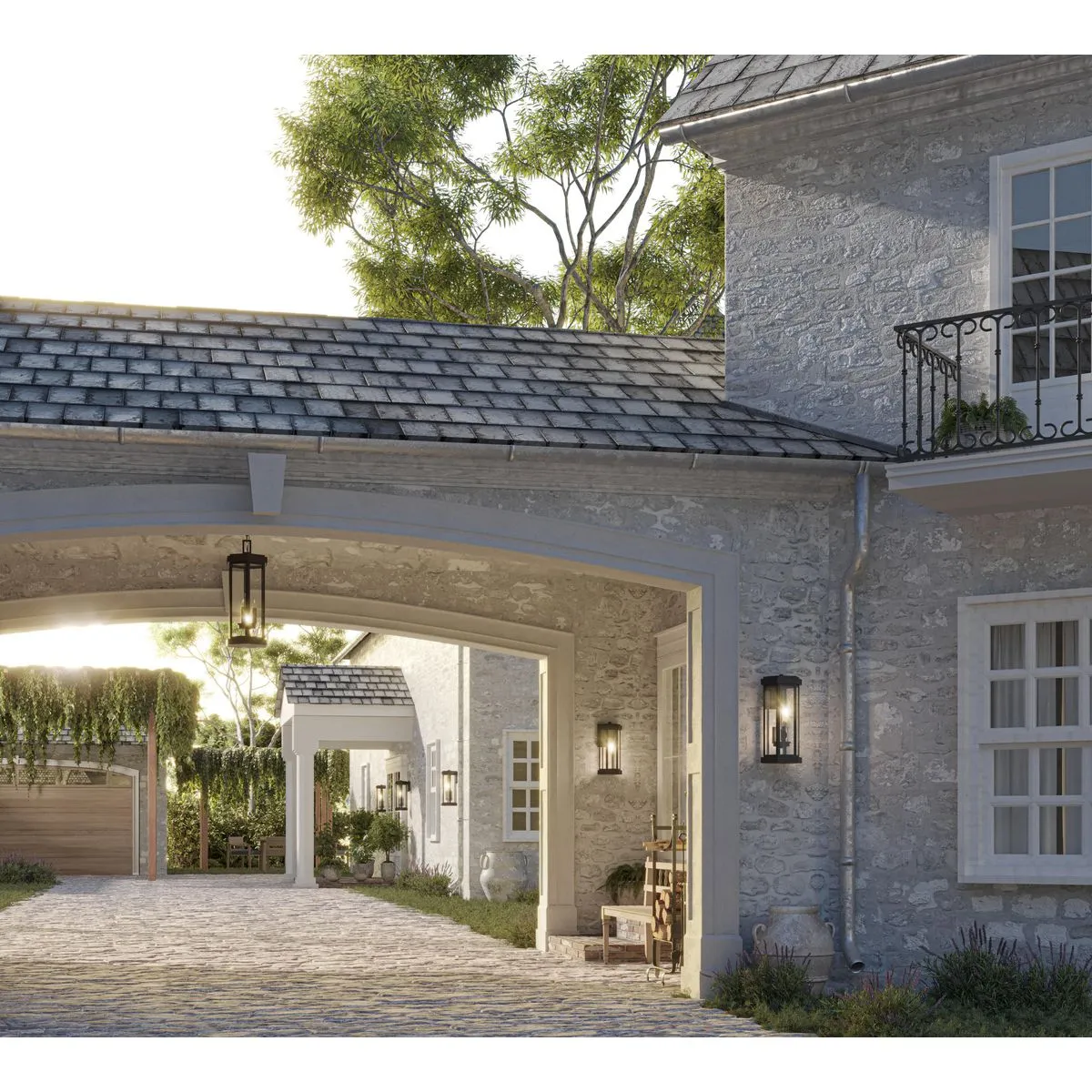 Ramsey Collection Outdoor Small Wall Lantern