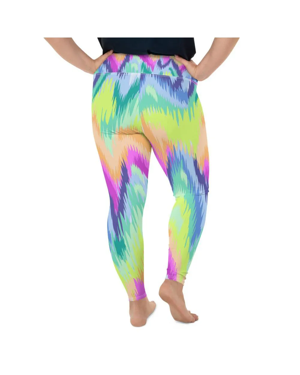 Rave Sound Wave Plus Size Leggings