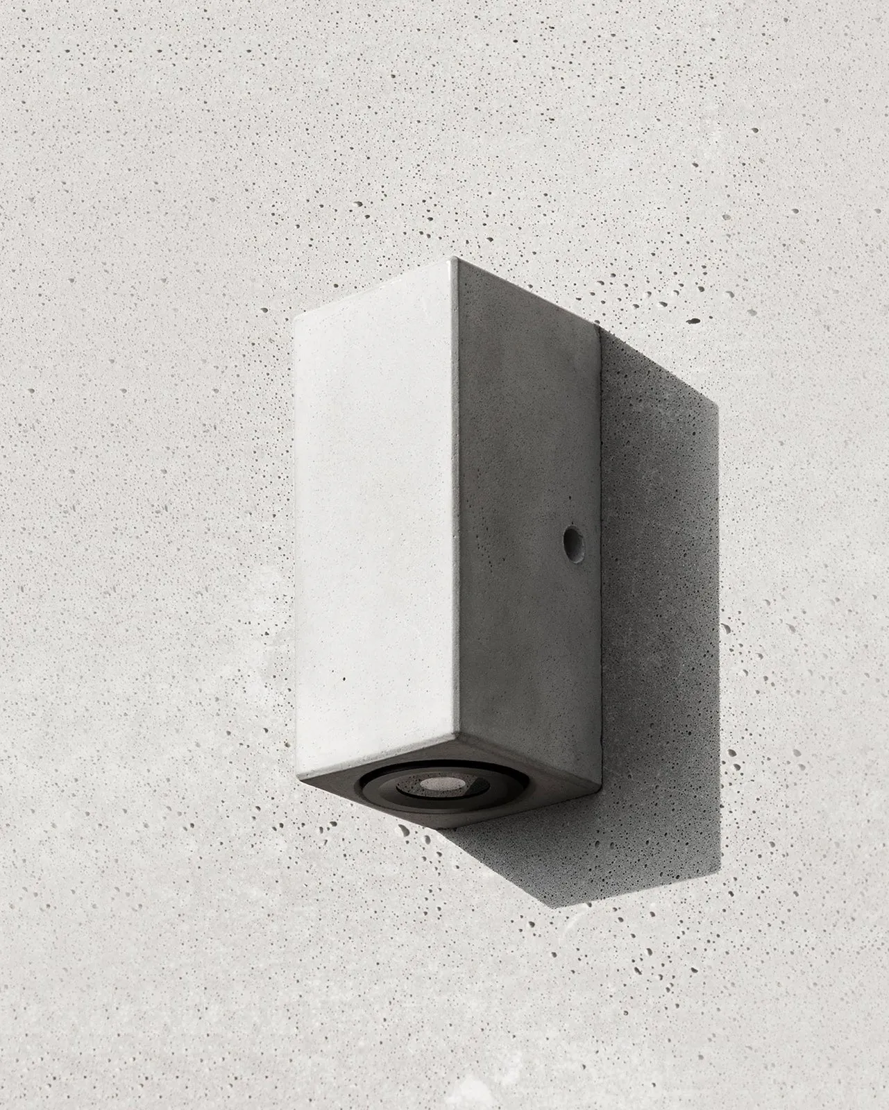Recycled Concrete D Wall Light | Bentu