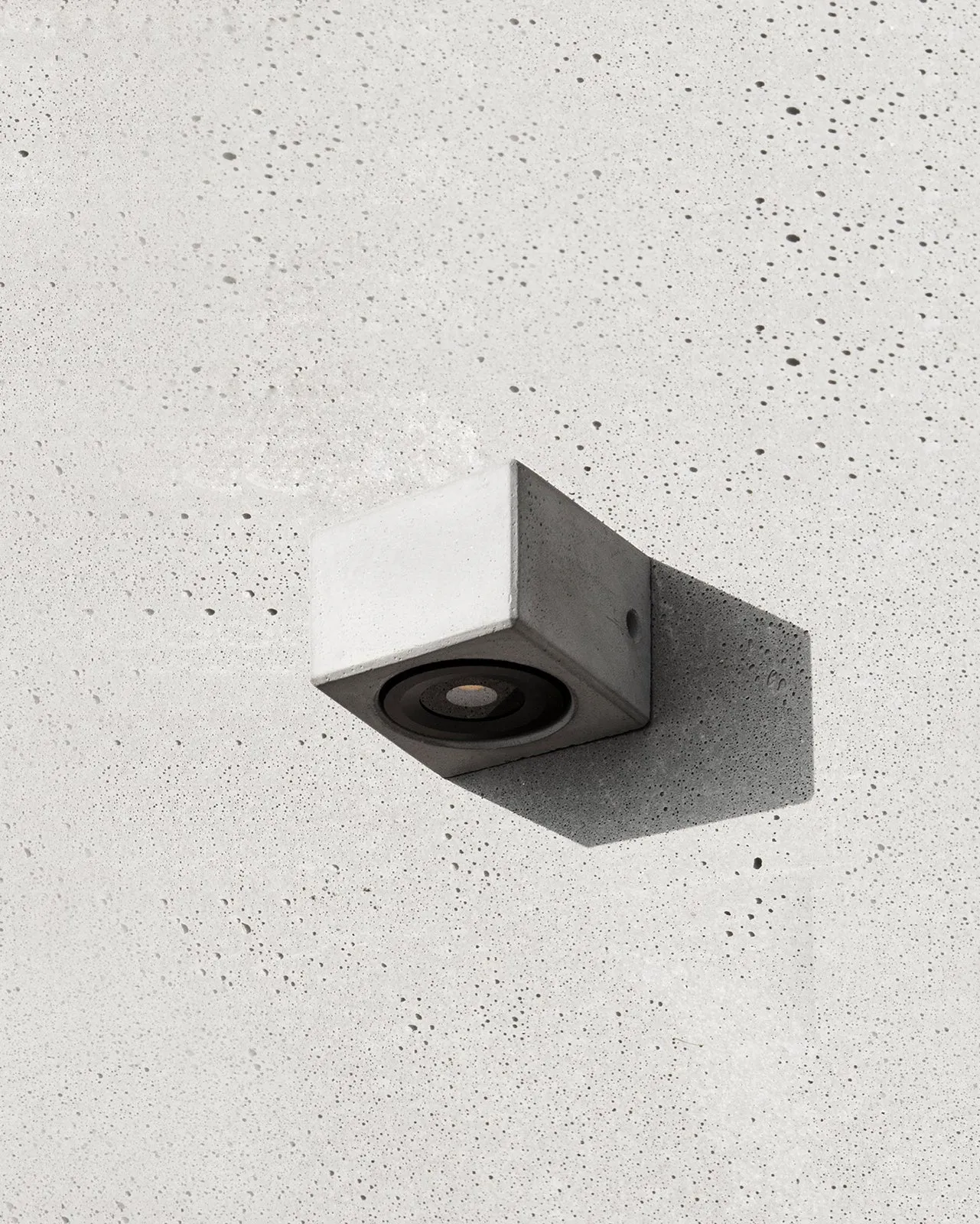 Recycled Concrete D Wall Light | Bentu