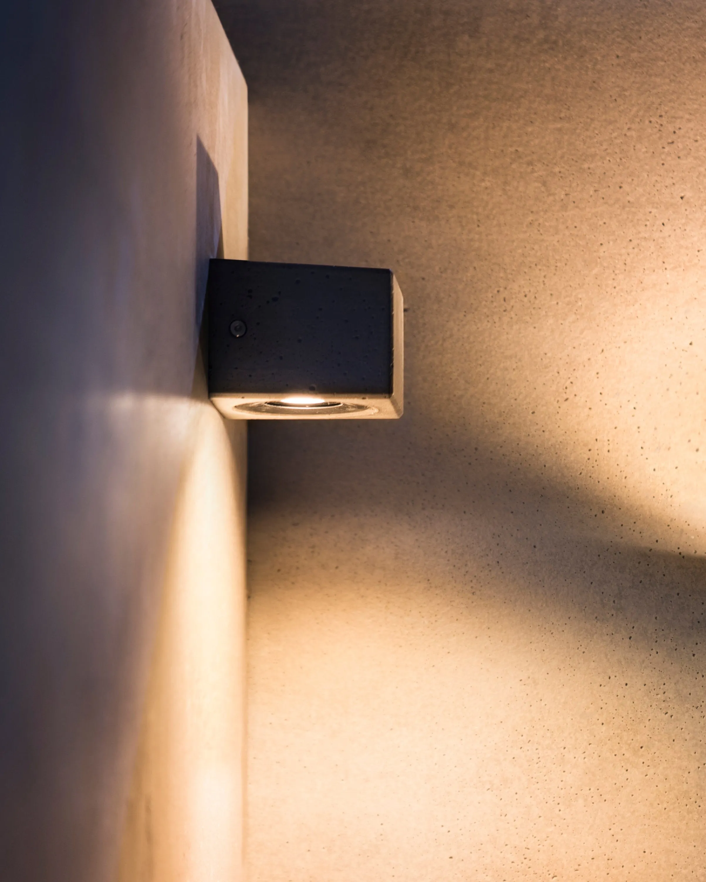 Recycled Concrete D Wall Light | Bentu