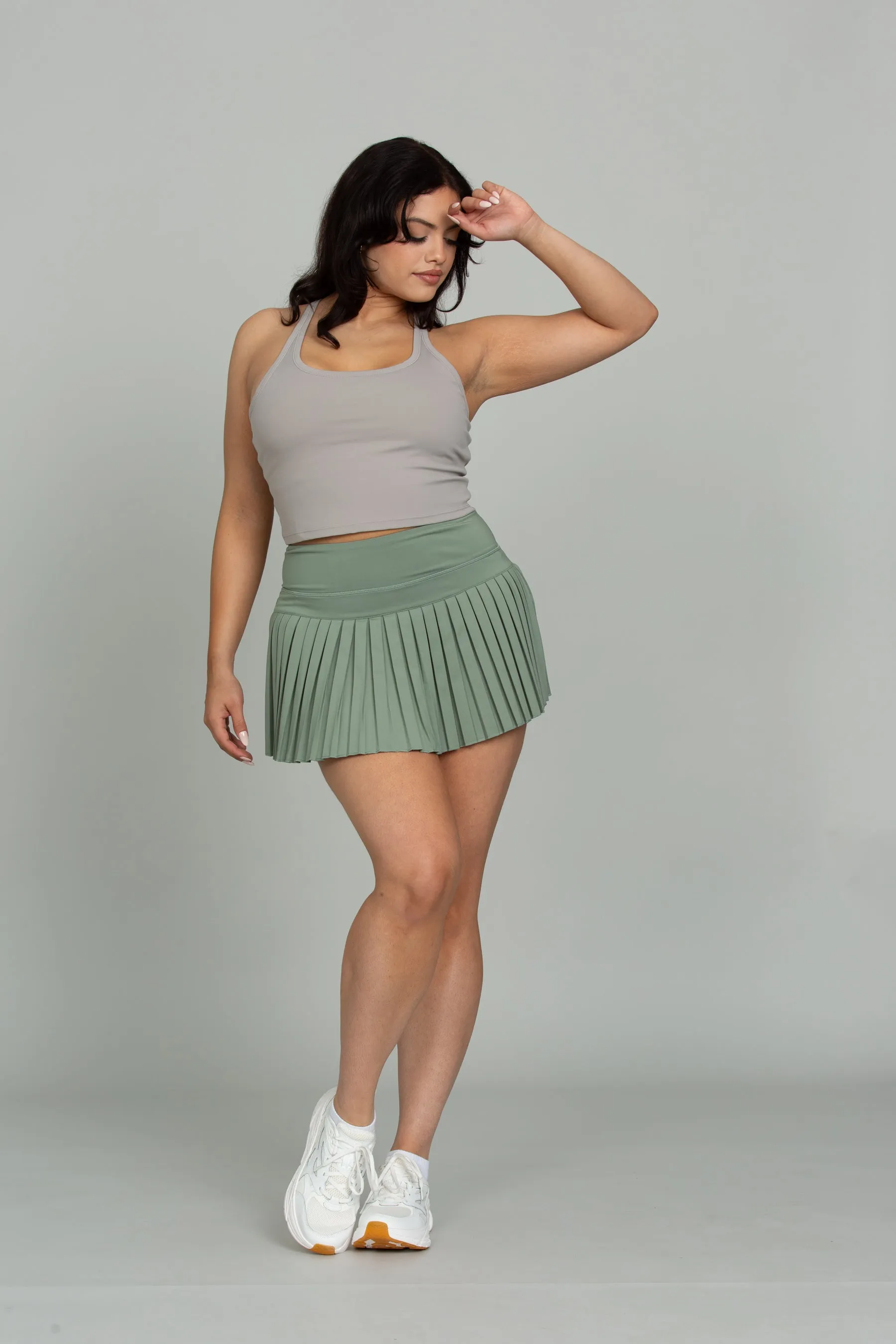 Sandstone Racerback Crop Tank