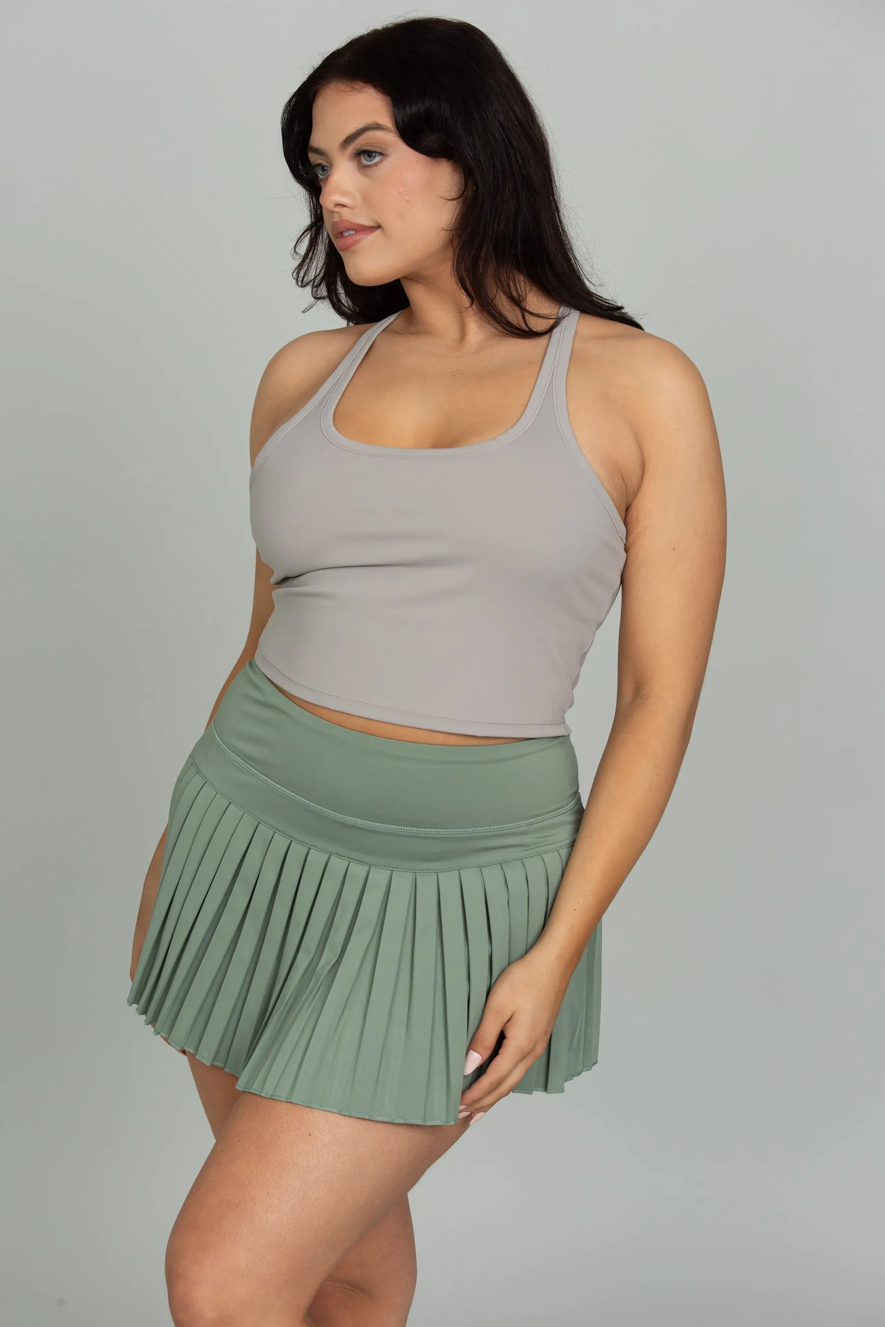 Sandstone Racerback Crop Tank