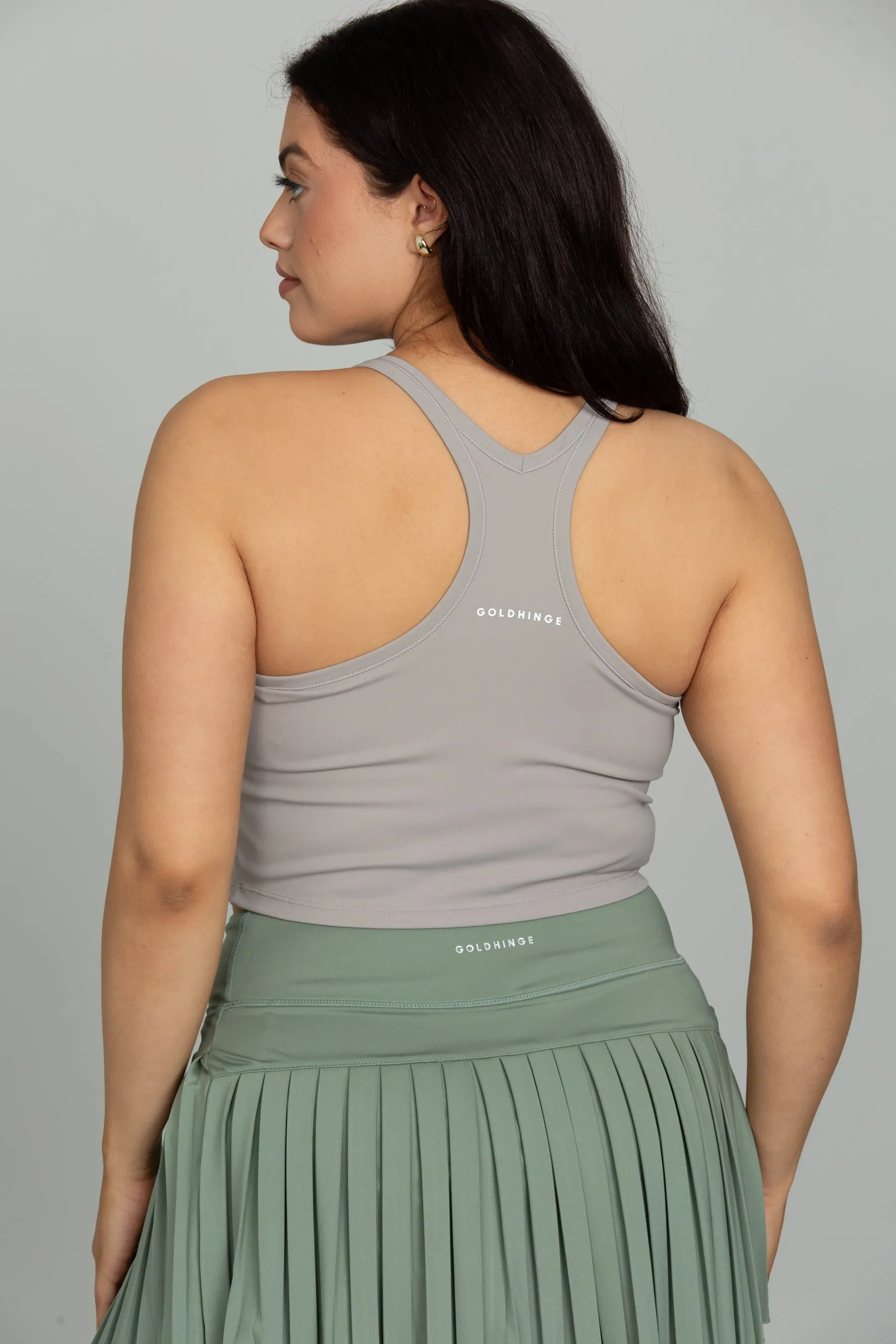 Sandstone Racerback Crop Tank