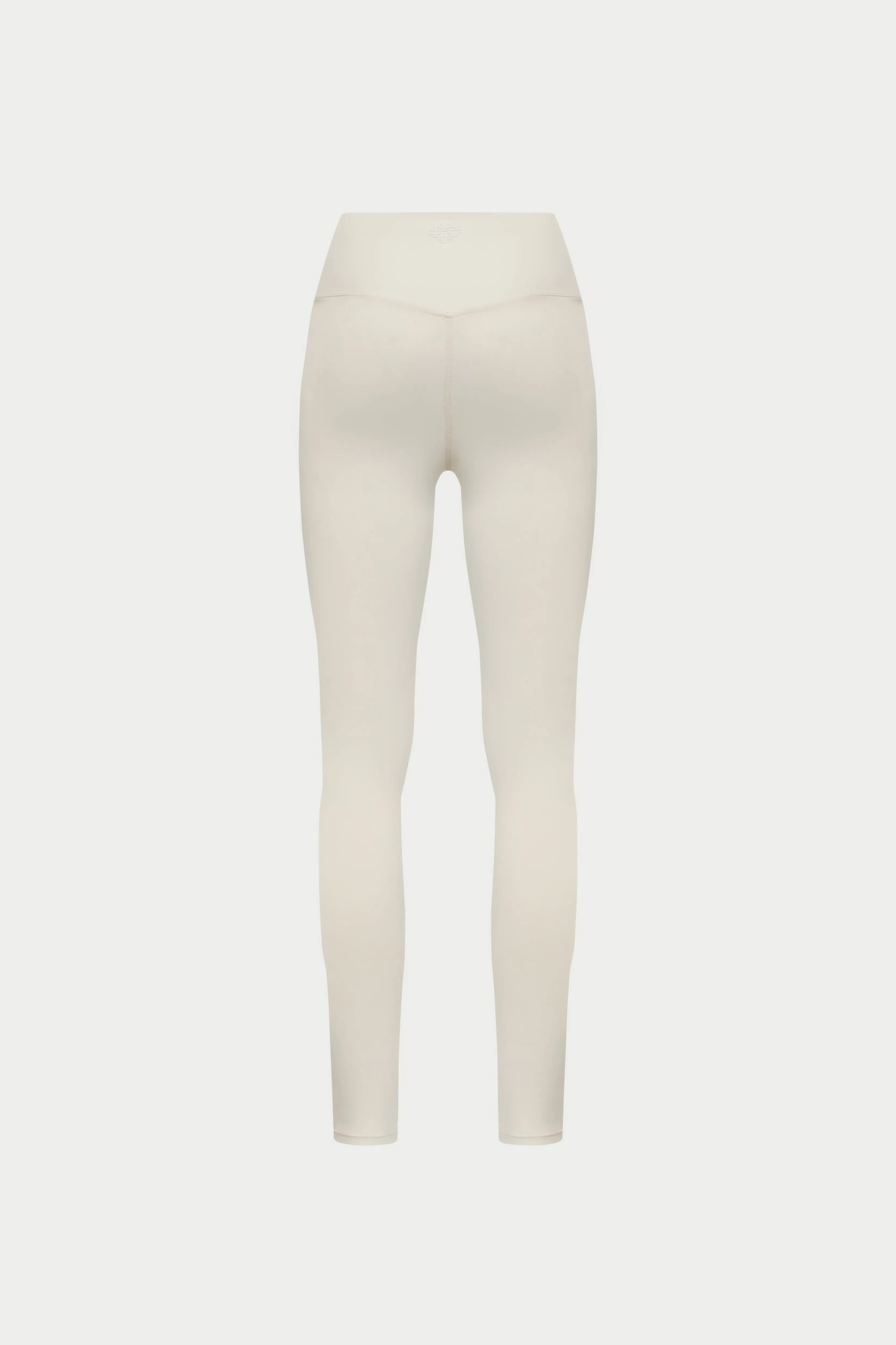 SCULPTING STRETCH CROSSOVER WAISTBAND LEGGINGS - BONE