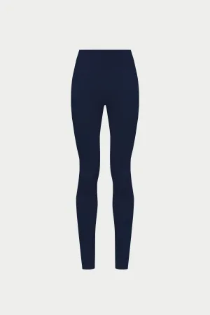 SCULPTING STRETCH EMBLEM LEGGINGS - DARK NAVY