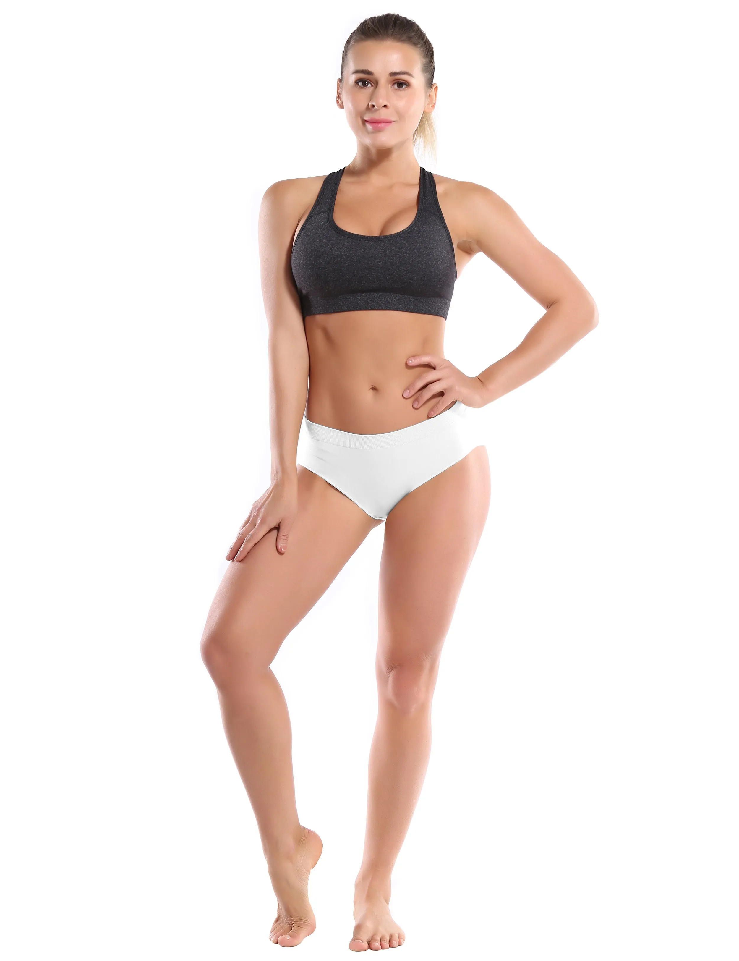 Seamless Sports Bikini Underwear white_yoga