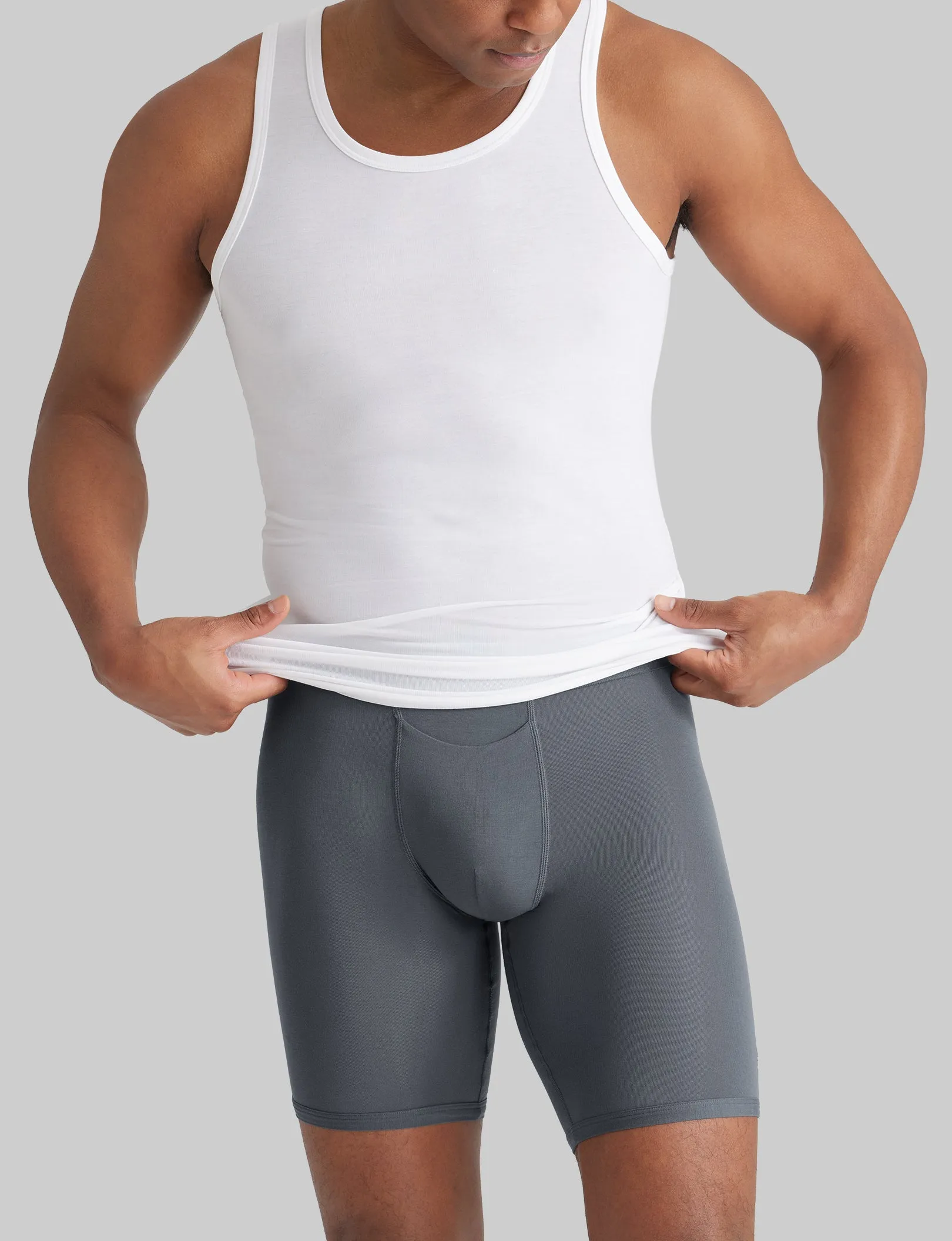 Second Skin Tank Stay-Tucked Undershirt (3-Pack)