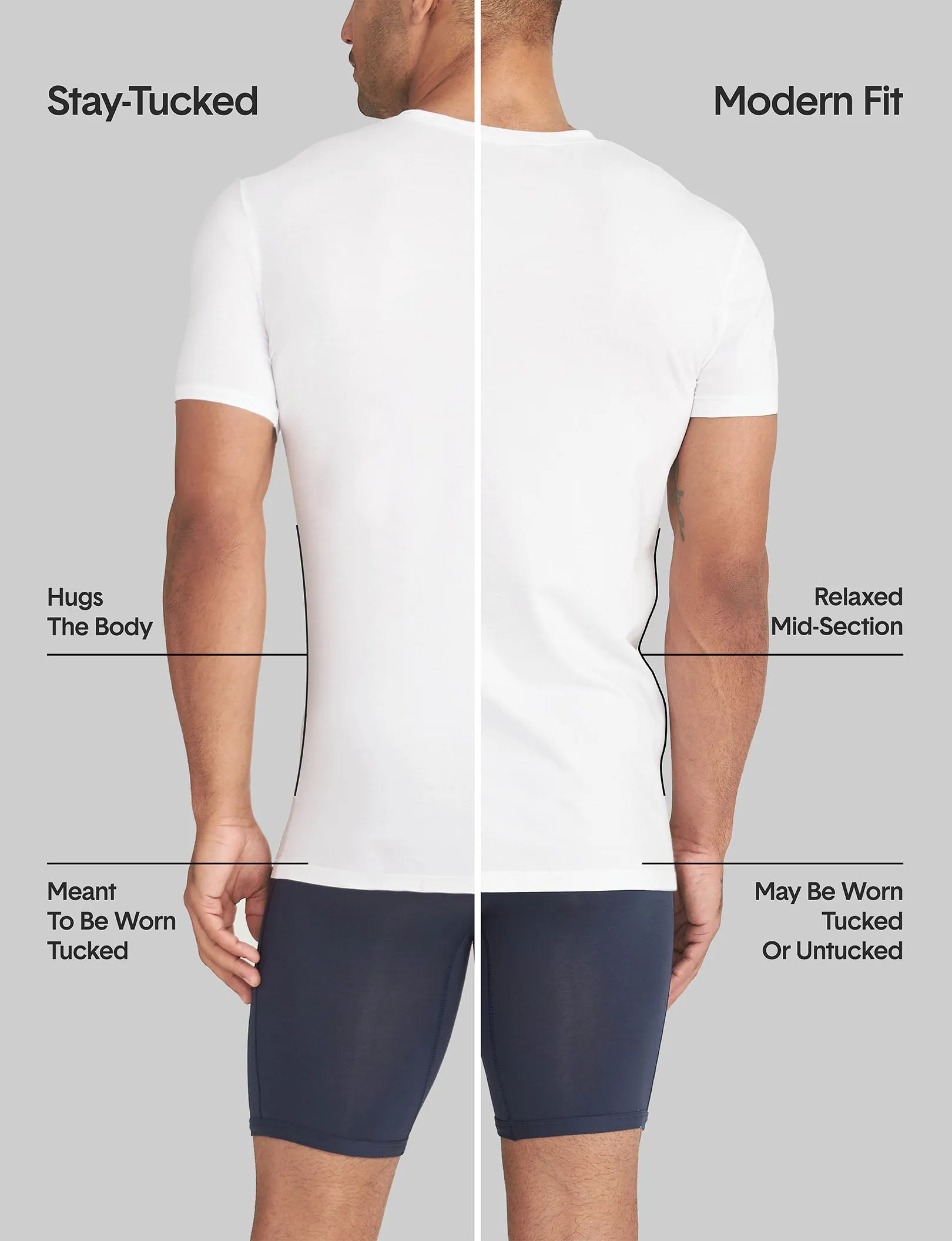 Second Skin Tank Stay-Tucked Undershirt (3-Pack)