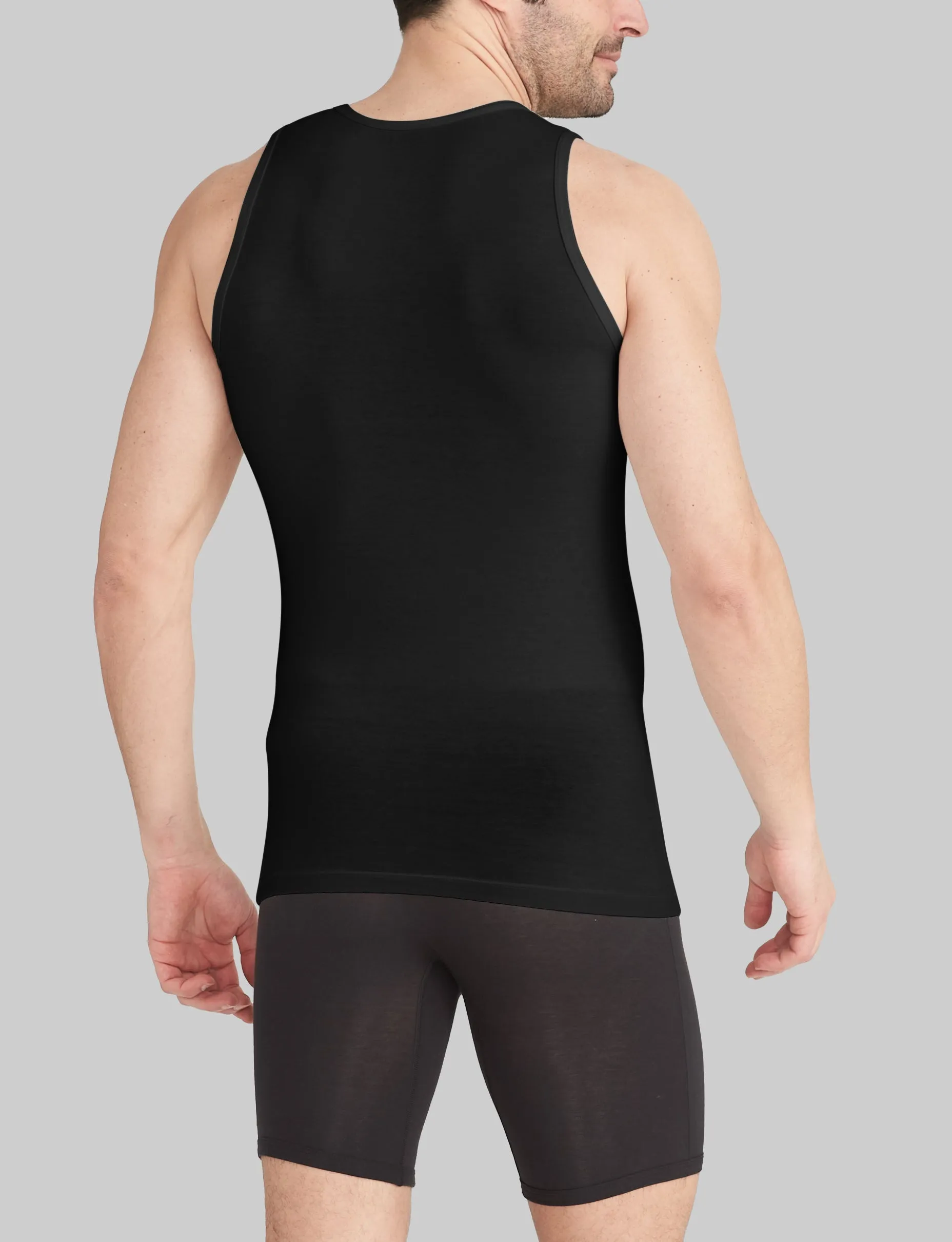 Second Skin Tank Stay-Tucked Undershirt (3-Pack)