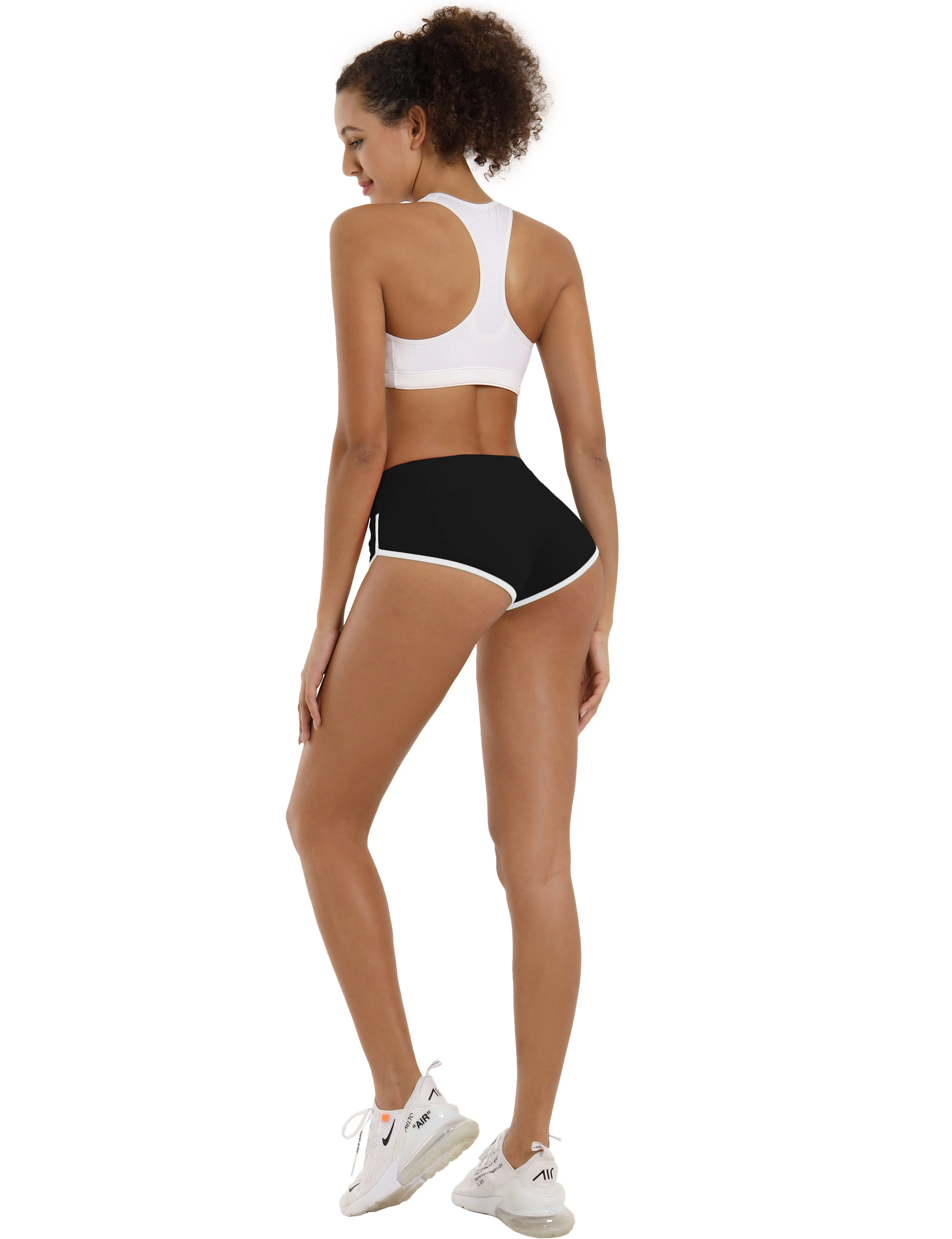 Sexy Booty Yoga Shorts black_yoga