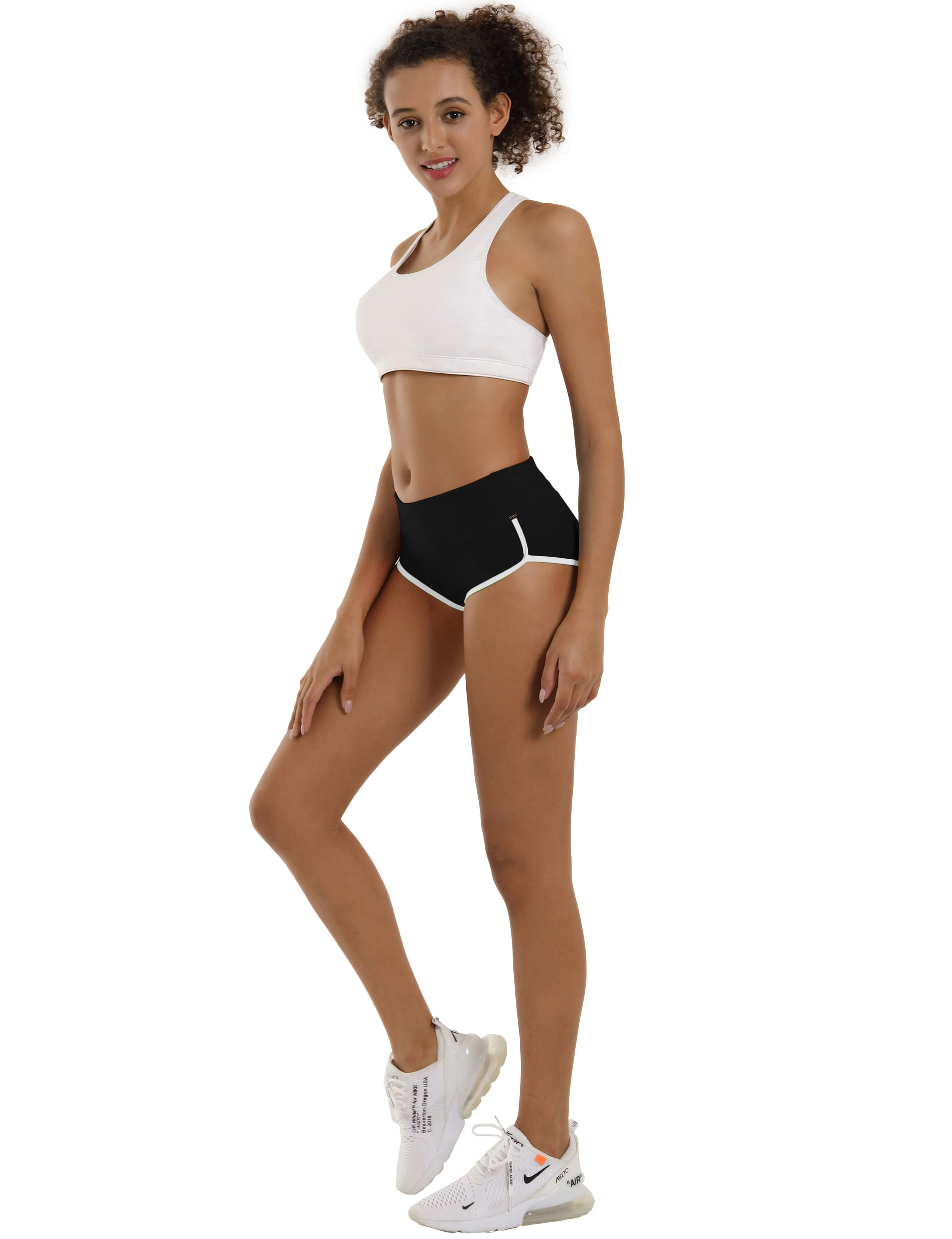 Sexy Booty Yoga Shorts black_yoga