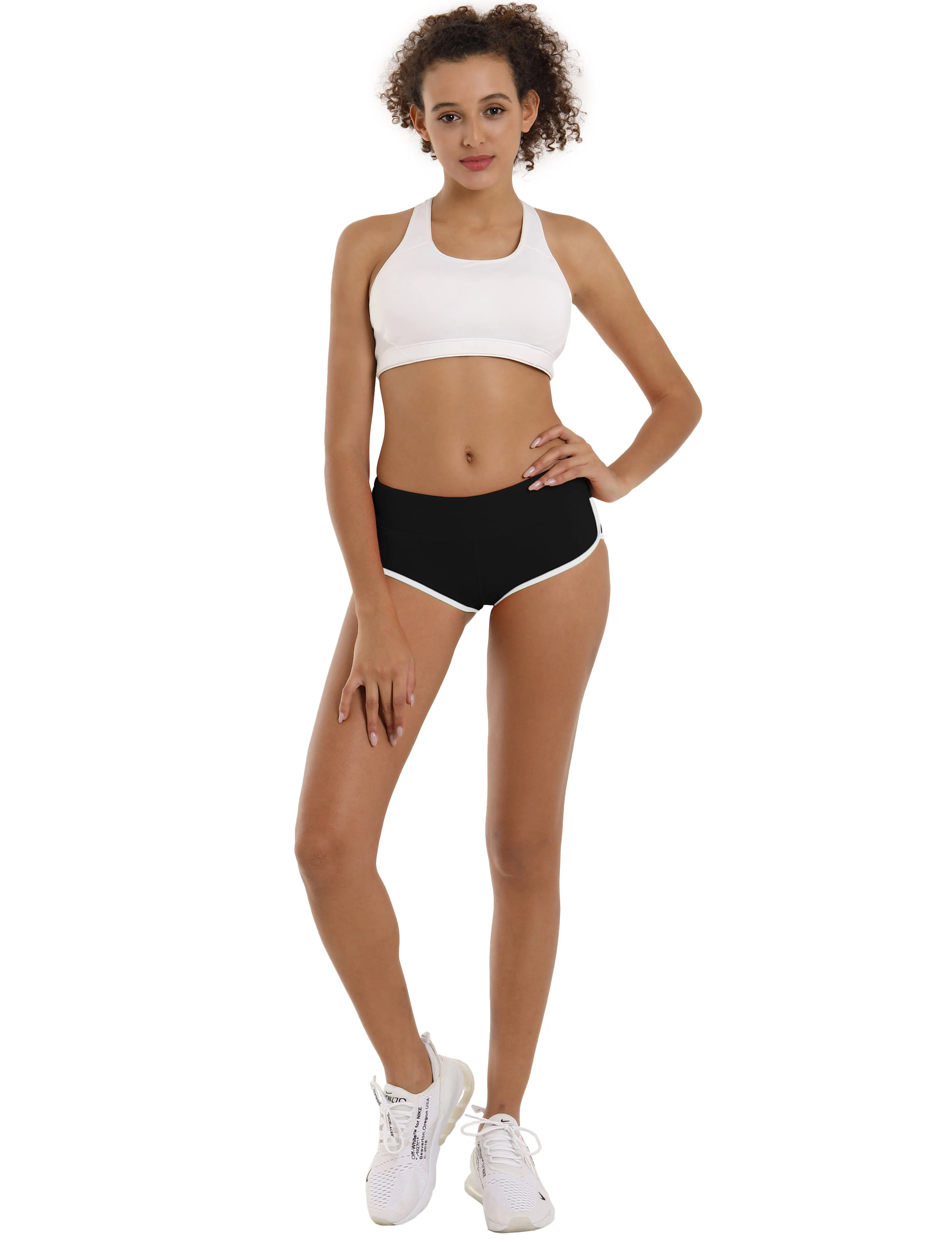 Sexy Booty Yoga Shorts black_yoga