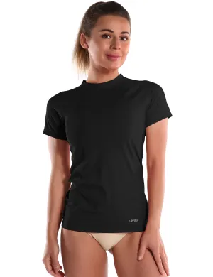 Short Sleeve UPF 50 Rashguard black_yoga