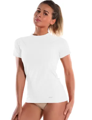 Short Sleeve UPF 50 Rashguard white_yoga