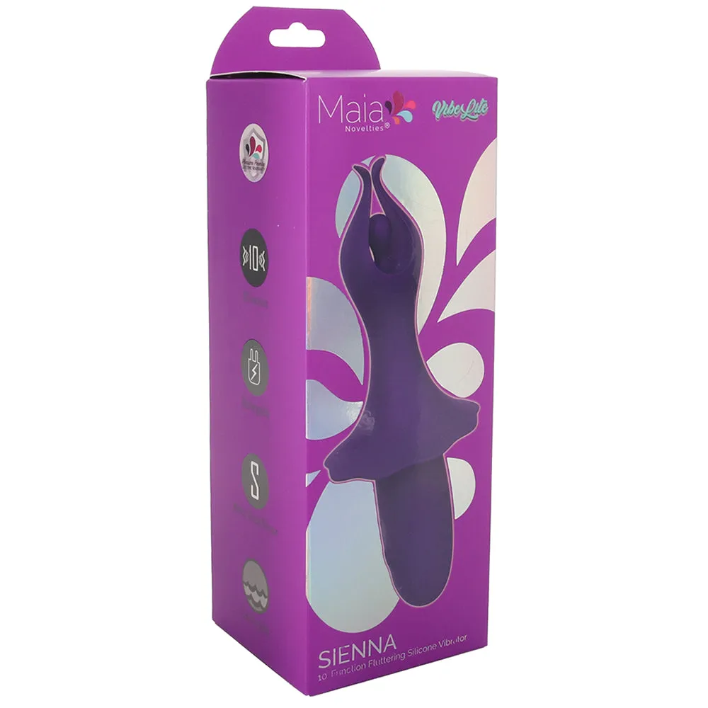 Sienna Fluttering Silicone Vibe in Purple