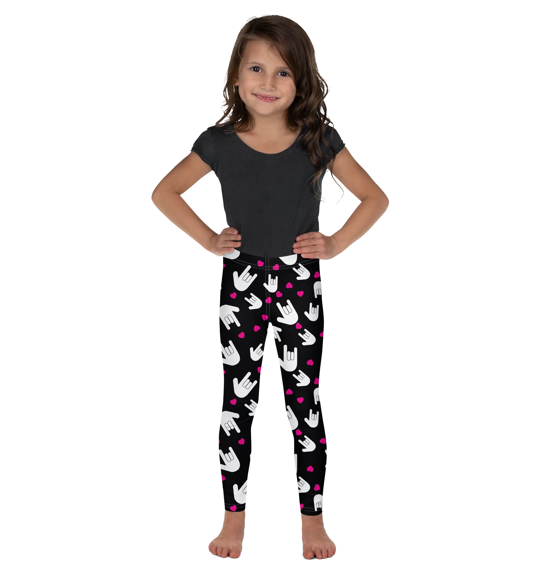 Sign Language I Love You Kid's Leggings