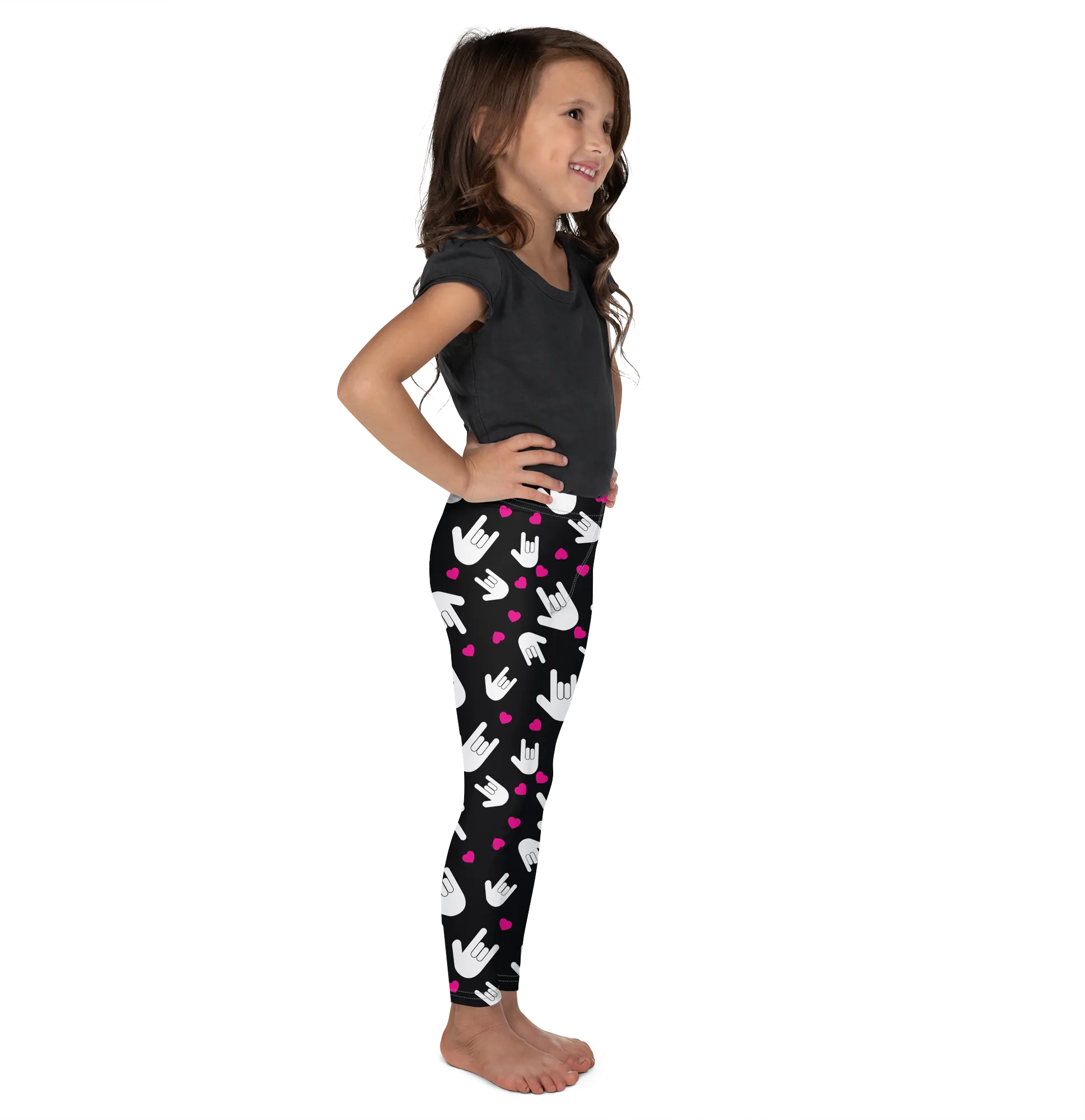 Sign Language I Love You Kid's Leggings