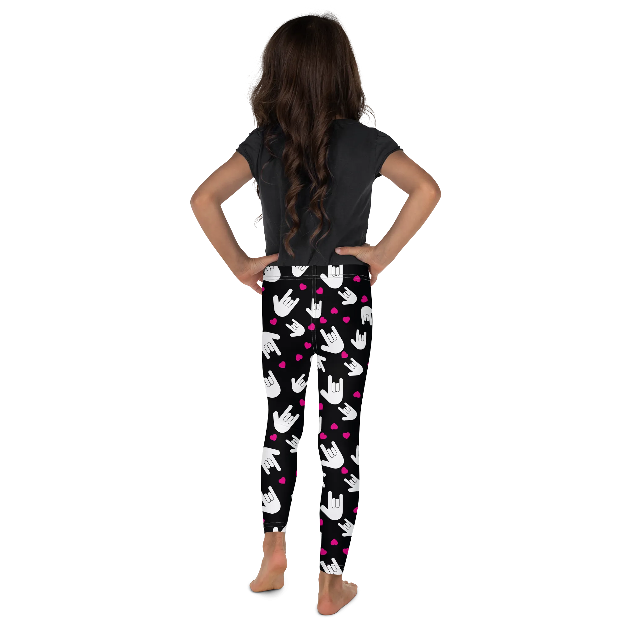 Sign Language I Love You Kid's Leggings