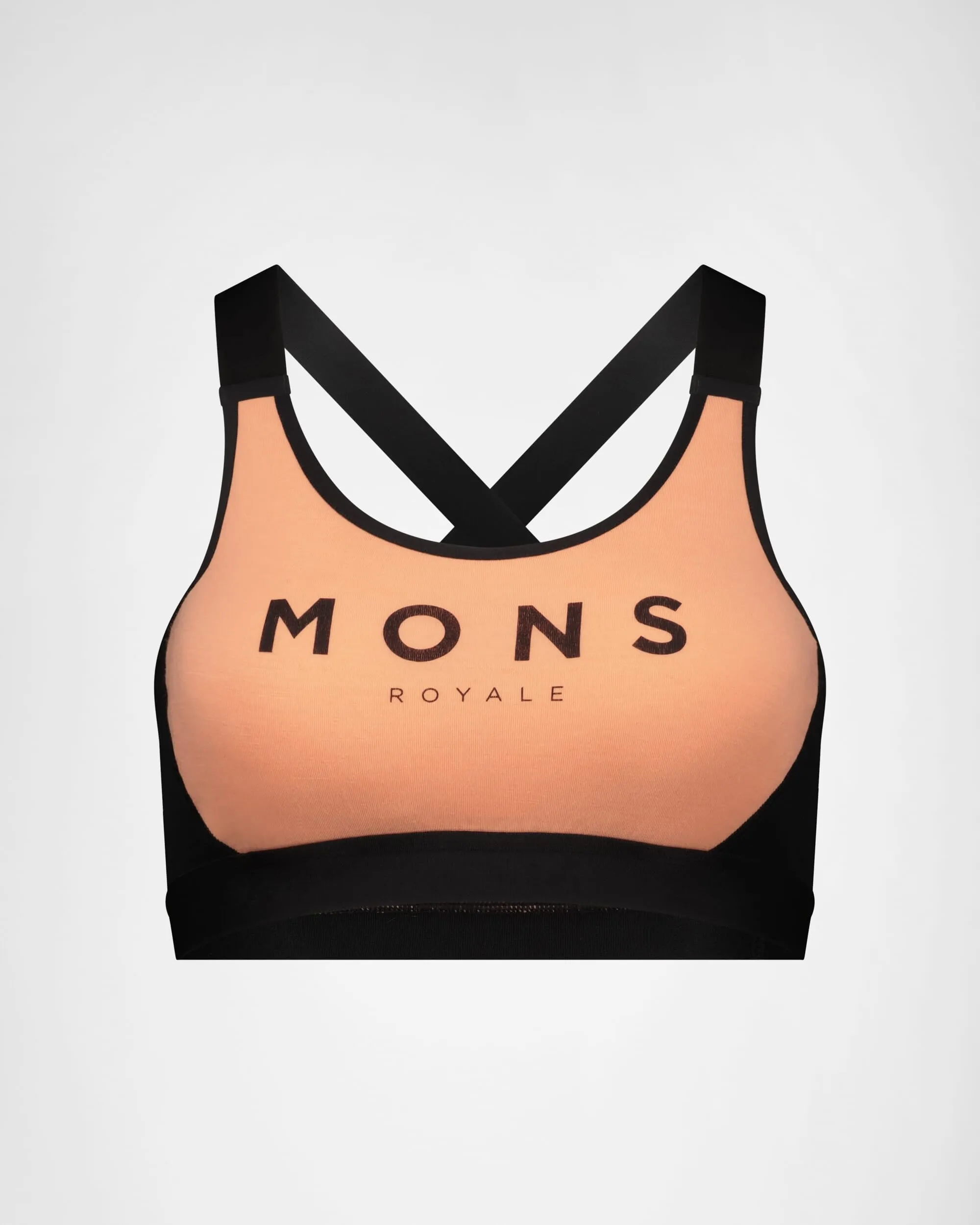 Stella Merino X-Back Bra - Punch / Black