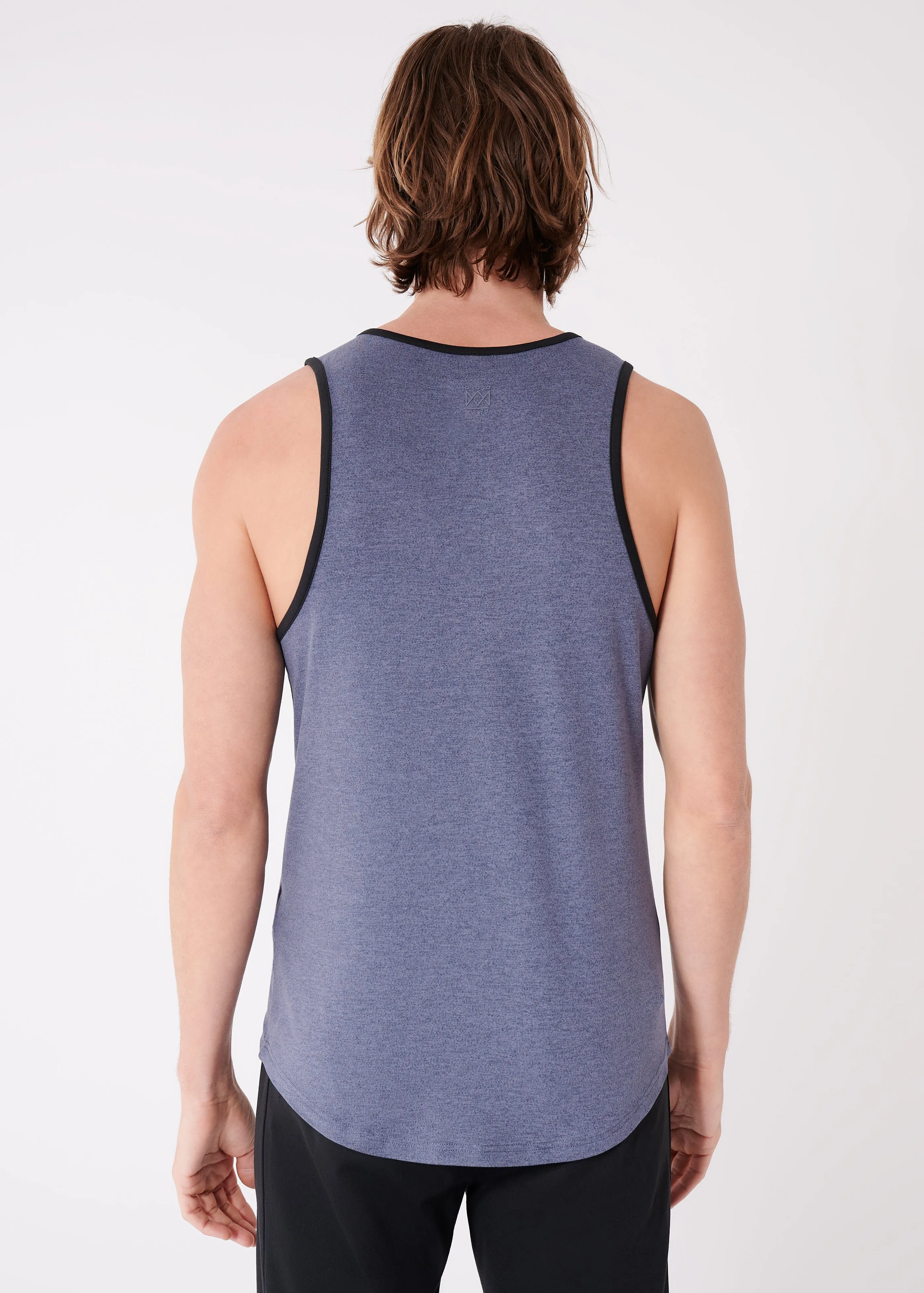 Summit Ringer Tank | Heather Blue
