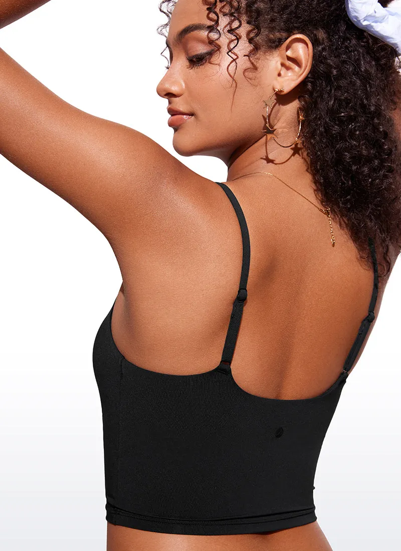 Sunshine Bikini Built-in padded Tops Longline Adjustable Straps