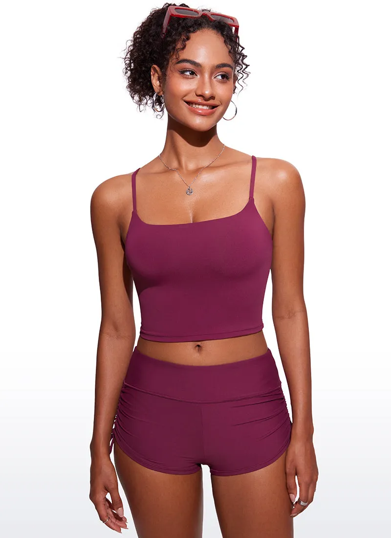Sunshine Bikini Built-in padded Tops Longline Adjustable Straps