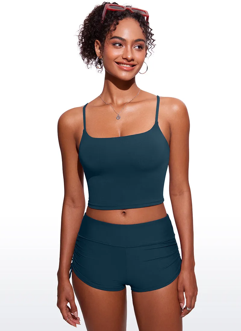 Sunshine Bikini Built-in padded Tops Longline Adjustable Straps