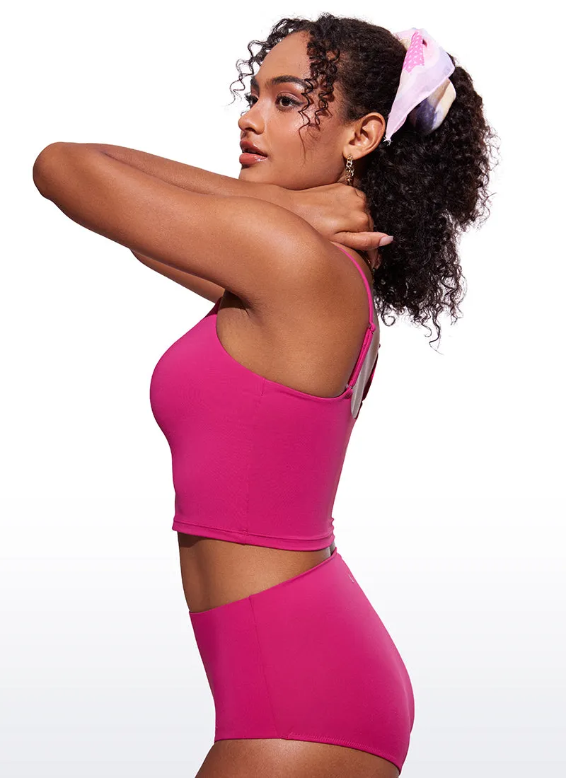 Sunshine Bikini Built-in padded Tops Longline Adjustable Straps
