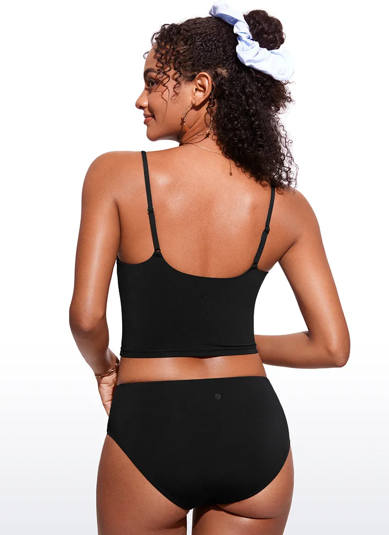 Sunshine Bikini Built-in padded Tops Longline Adjustable Straps