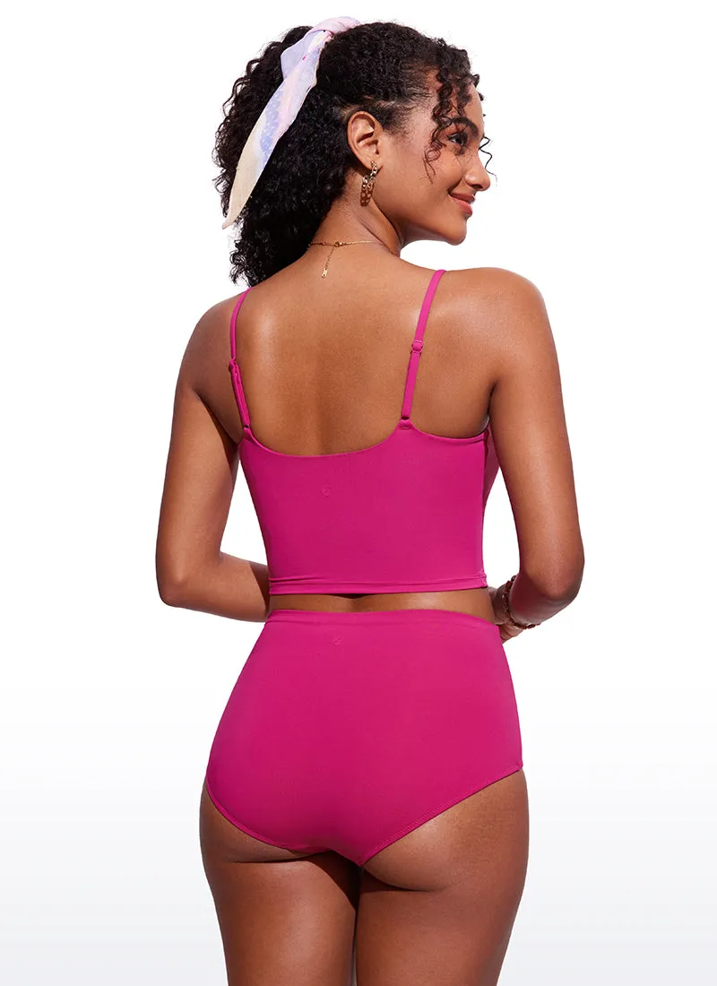 Sunshine Bikini Built-in padded Tops Longline Adjustable Straps