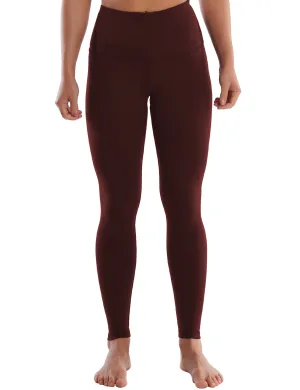 Super High Waist Yoga Pants mahoganymaroon_yoga