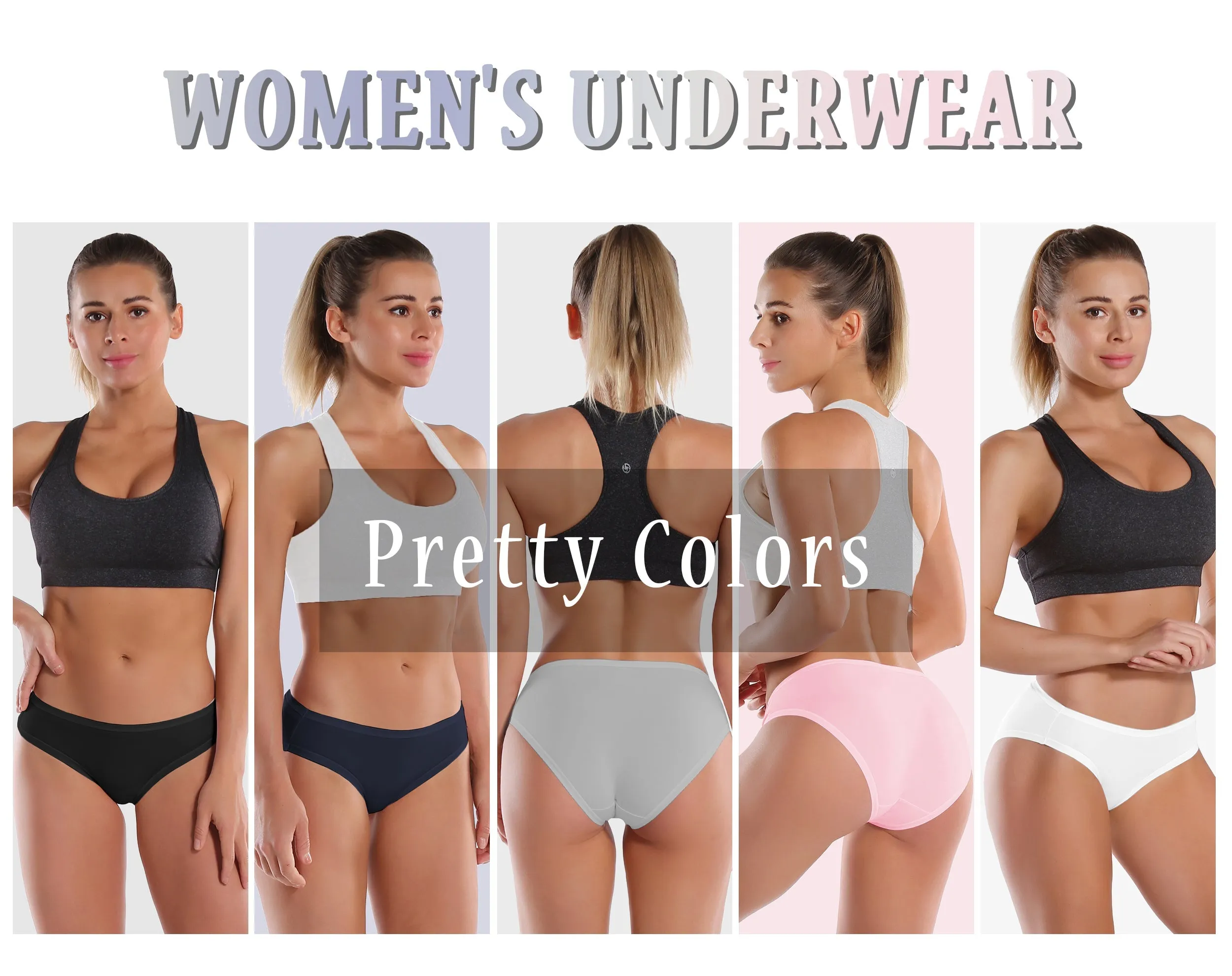Super Soft Modal Sports Bikini Underwear darknavy_yoga