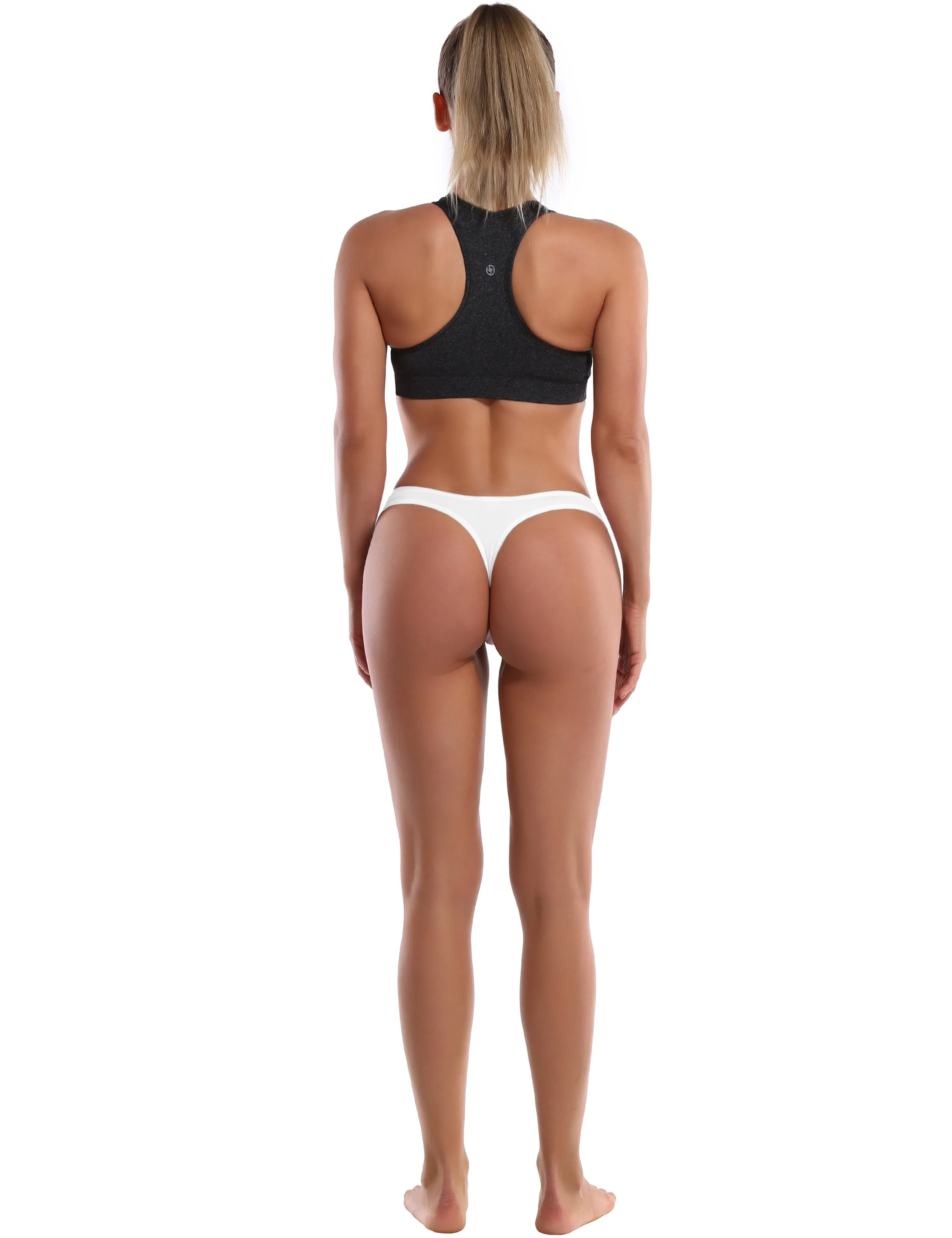Super Soft Modal Sports Thongs underwear white_yoga