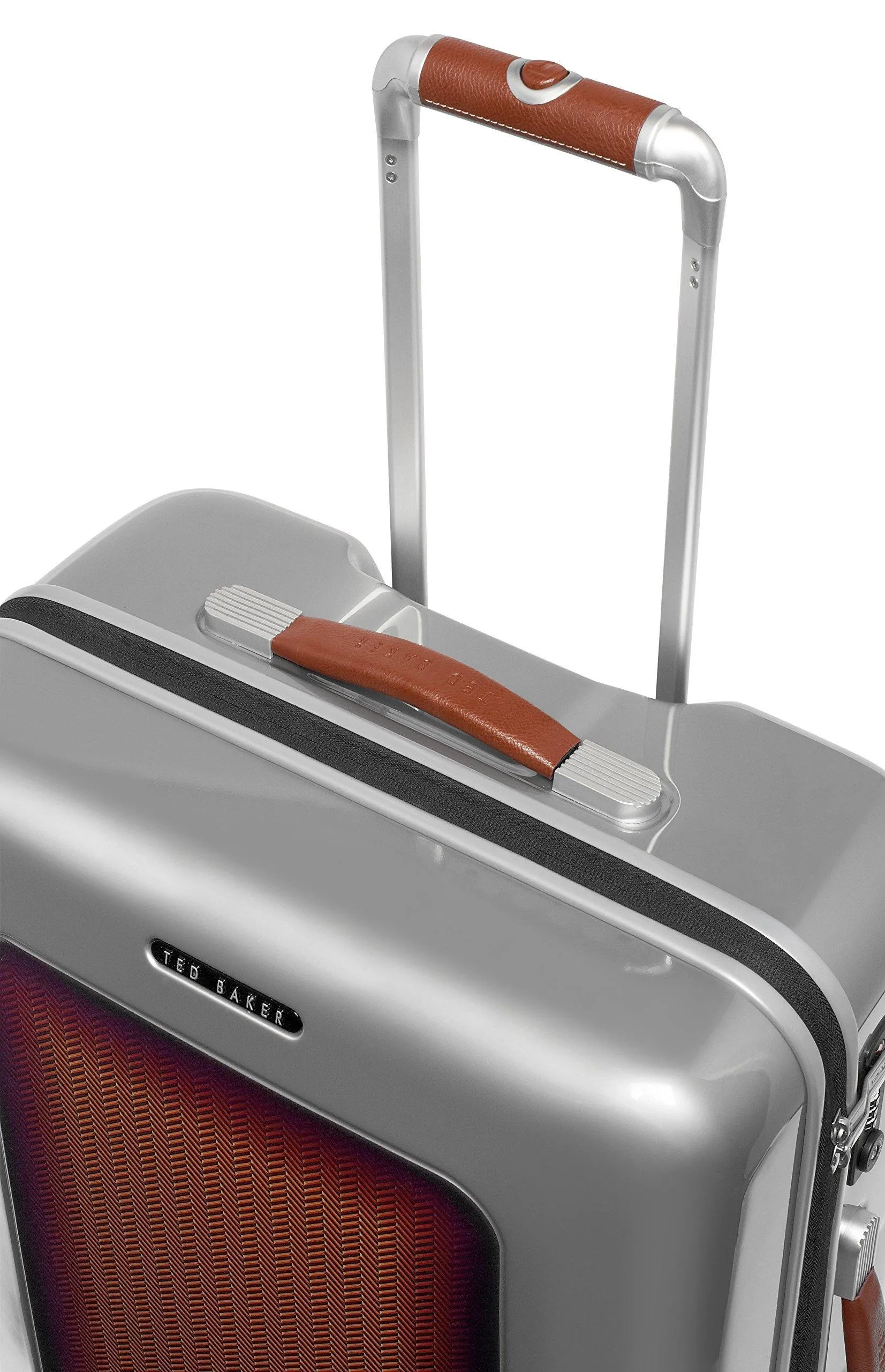 Ted Baker Hardsider Herringbone Checked-Medium 4-Wheel Medium Luggage