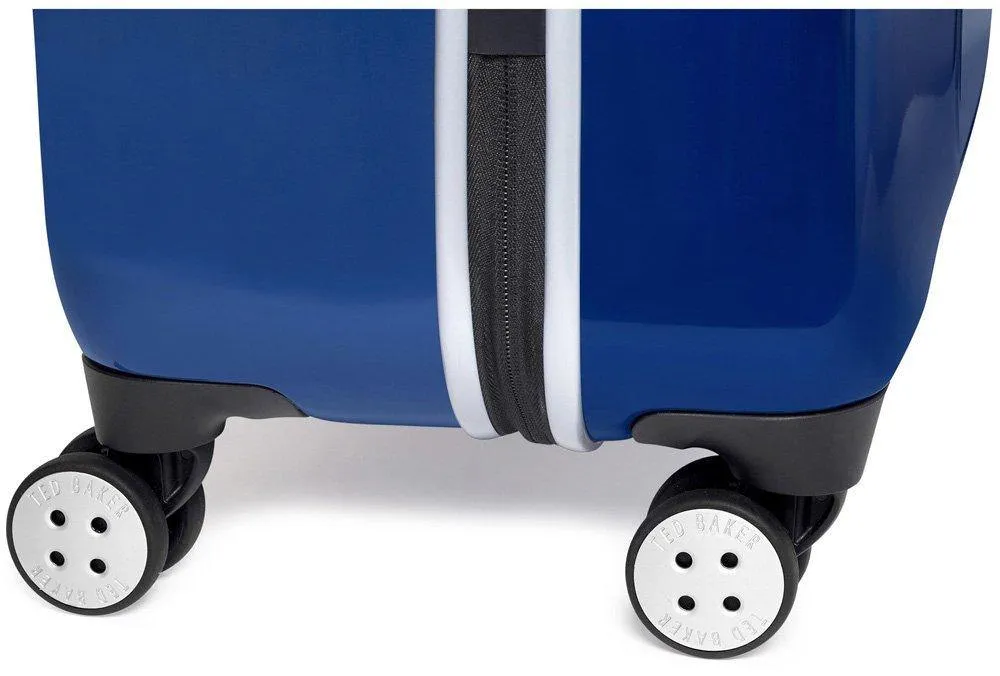 Ted Baker Hardsider Herringbone Checked-Medium 4-Wheel Medium Luggage