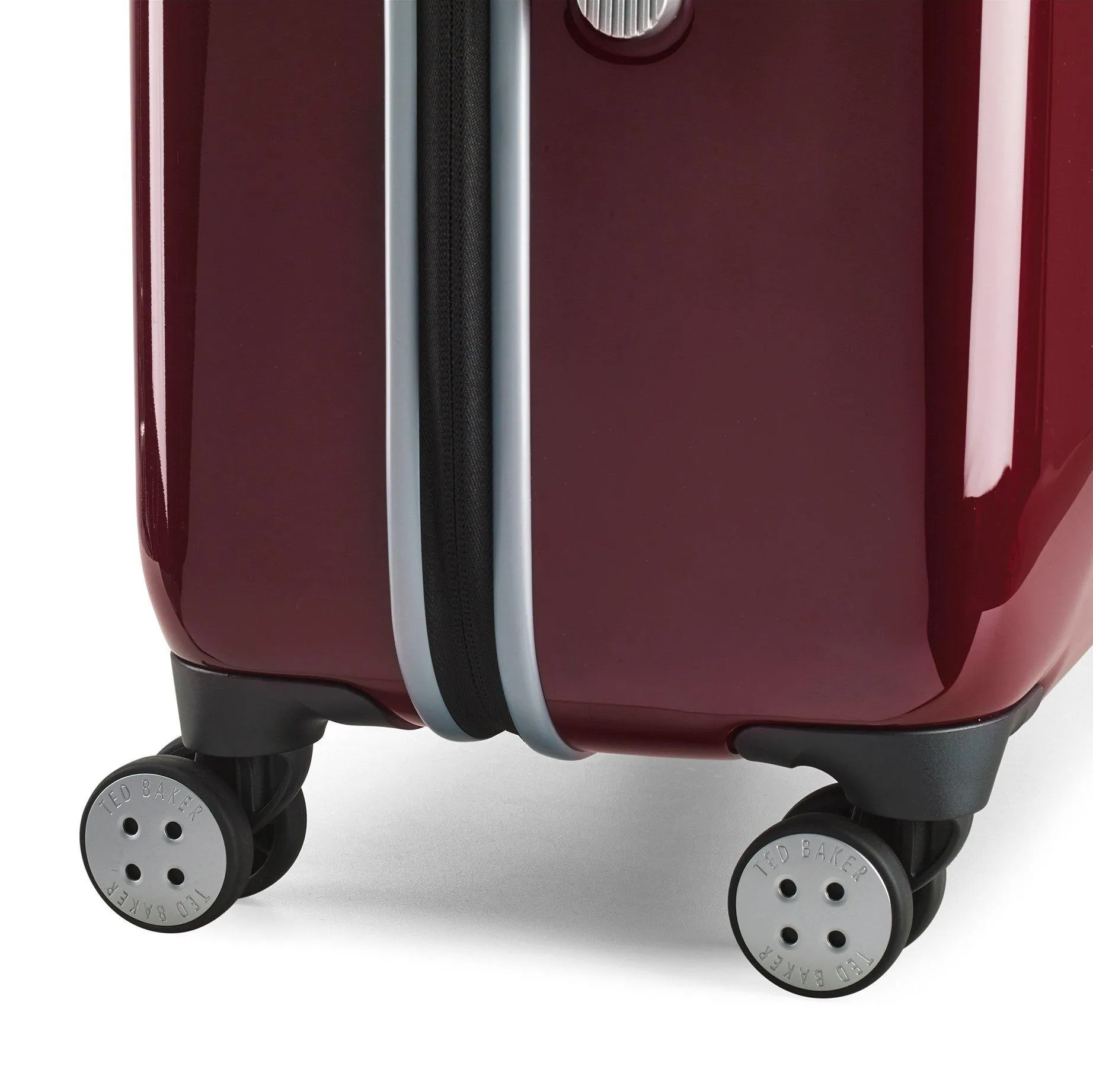 Ted Baker Hardsider Herringbone Collection Checked-Medium 4-Wheel Medium Luggage
