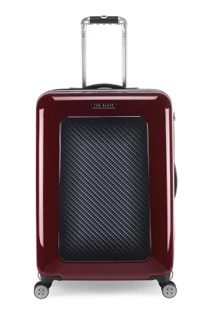 Ted Baker Hardsider Herringbone Collection Checked-Medium 4-Wheel Medium Luggage