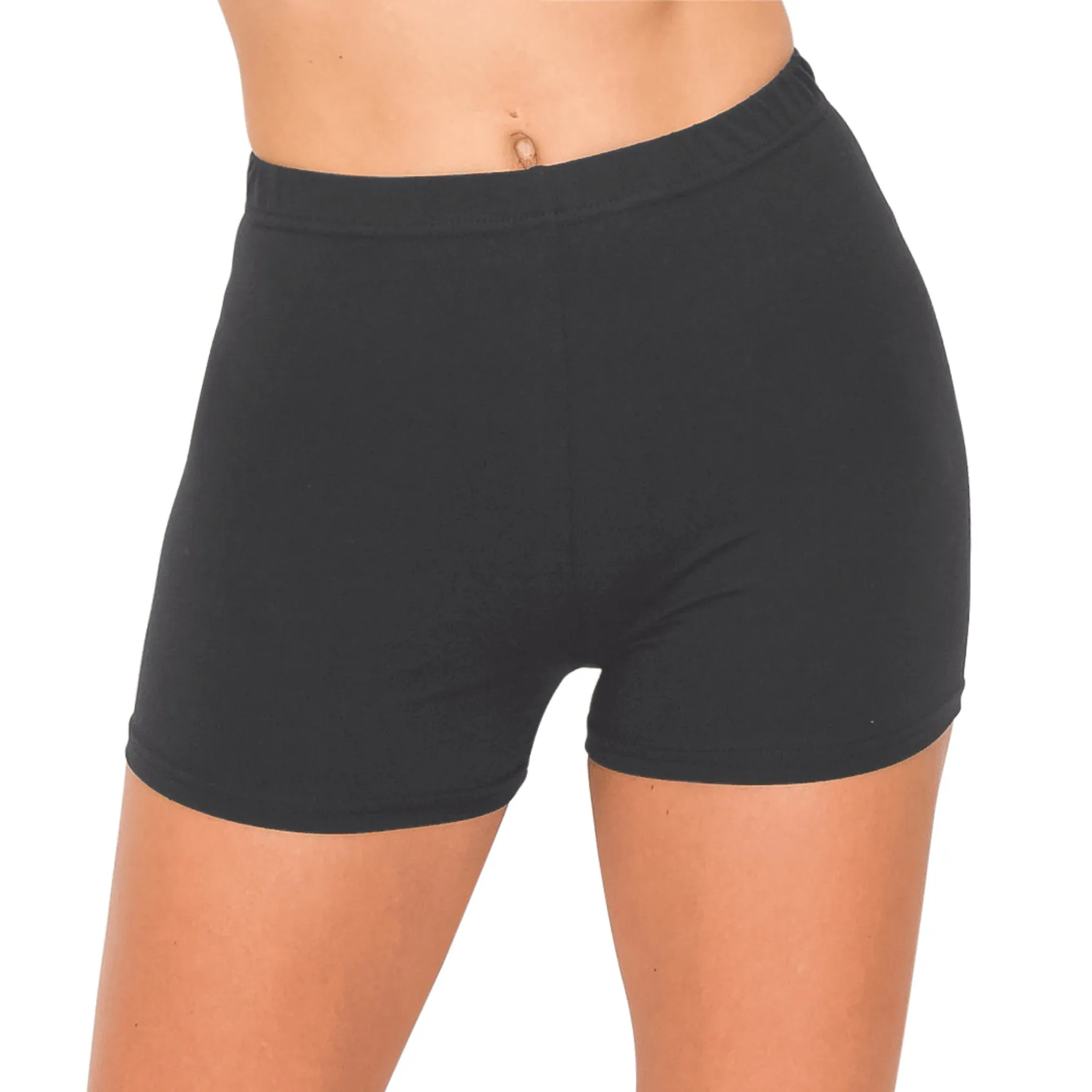 Yoga Shorts - 1 Inch Waistband - Solid Colors