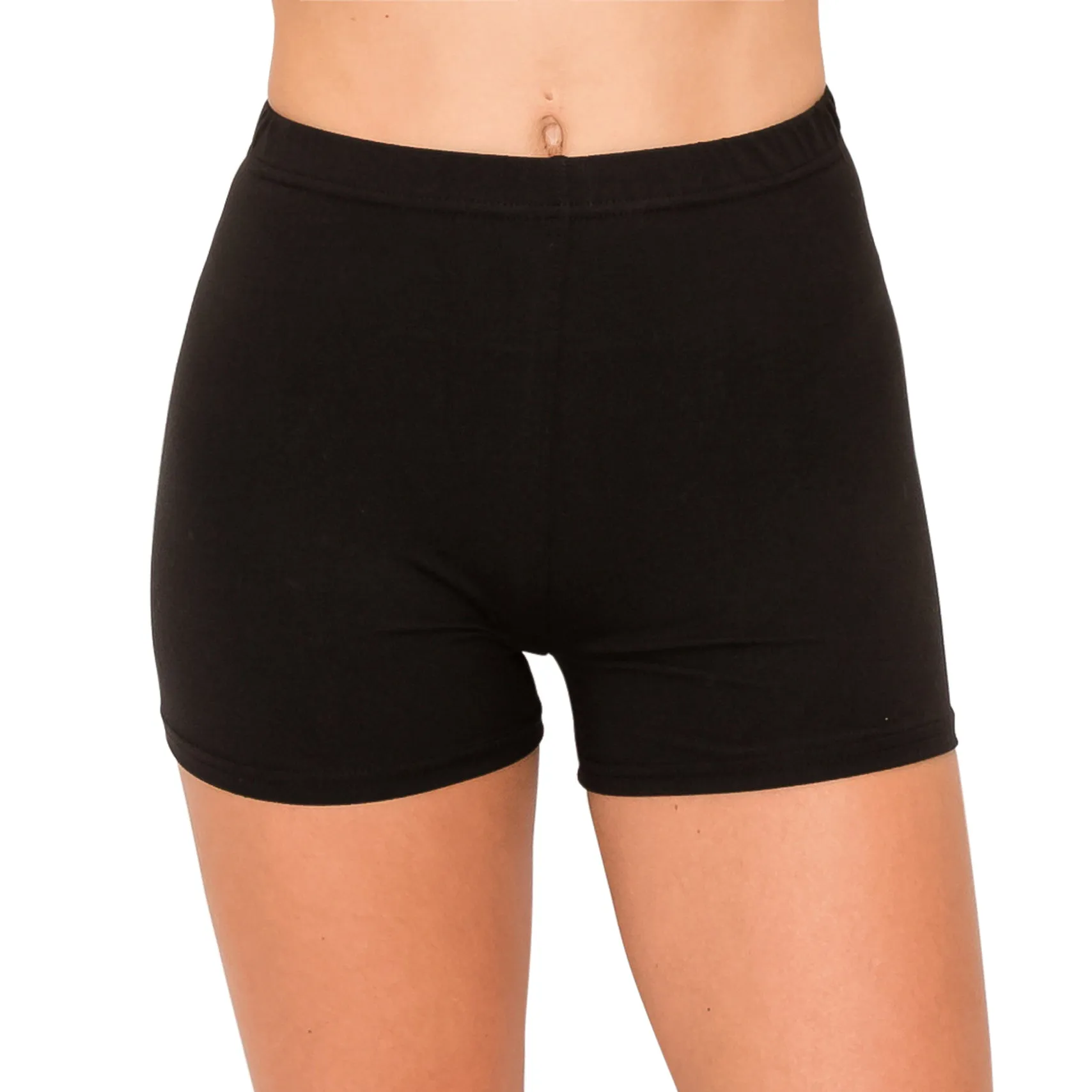 Yoga Shorts - 1 Inch Waistband - Solid Colors